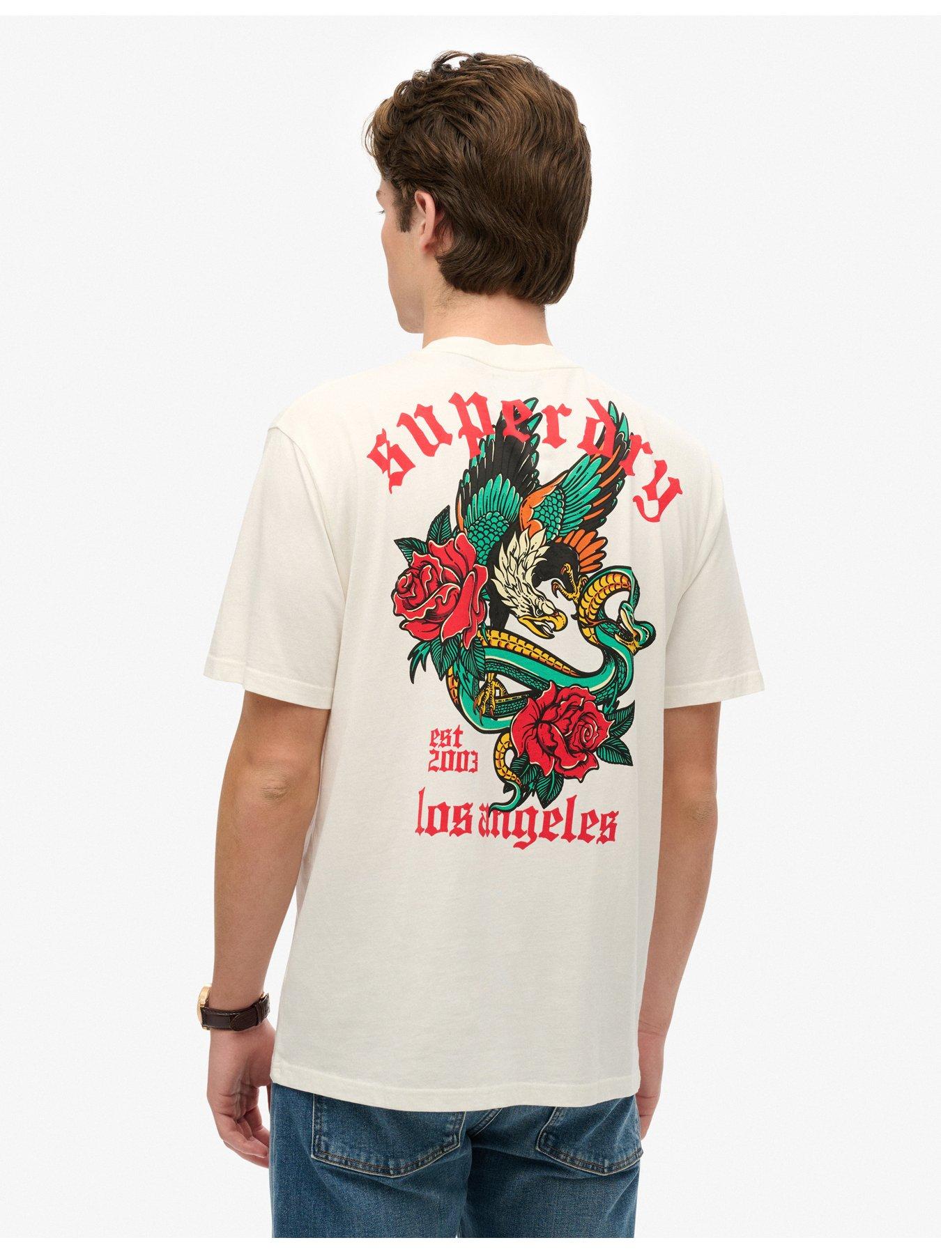 undefined Graphic Backprint Short Sleeve T-Shirt - Off White