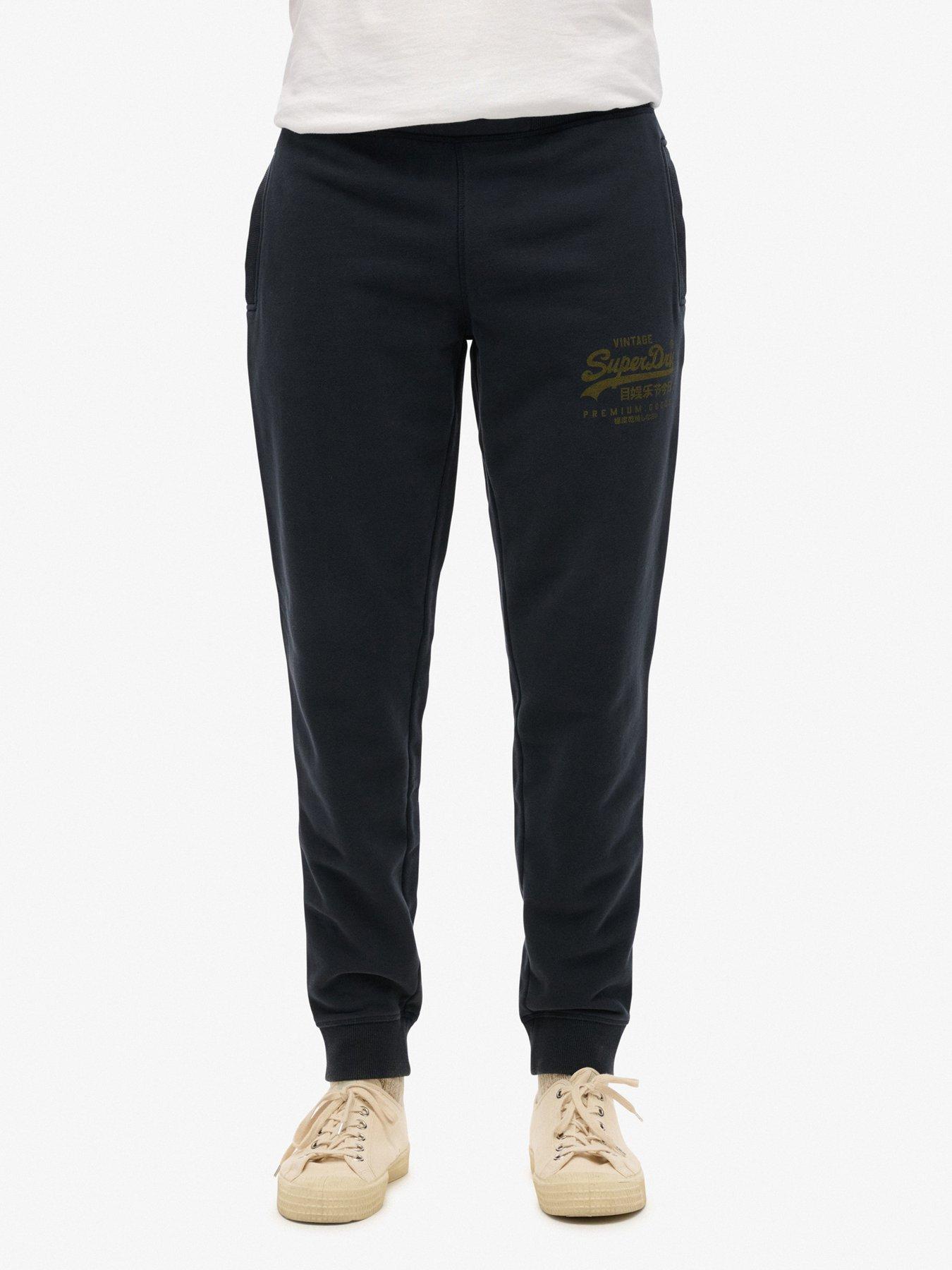 undefined Duo Graphic Logo Slim Fit Joggers - Navy