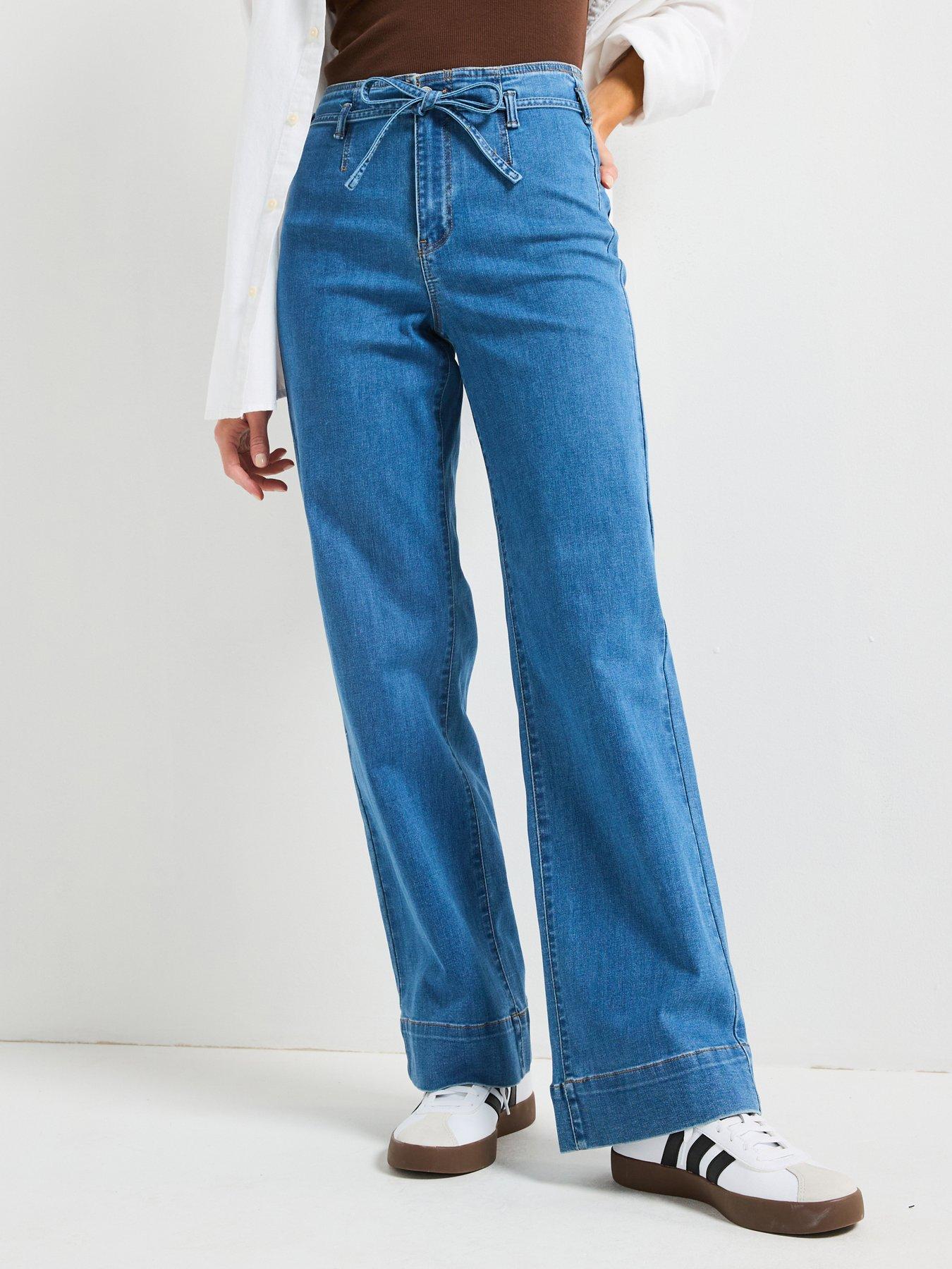 undefined Juicy High Waist Wide Belt Denim Jean - Blue