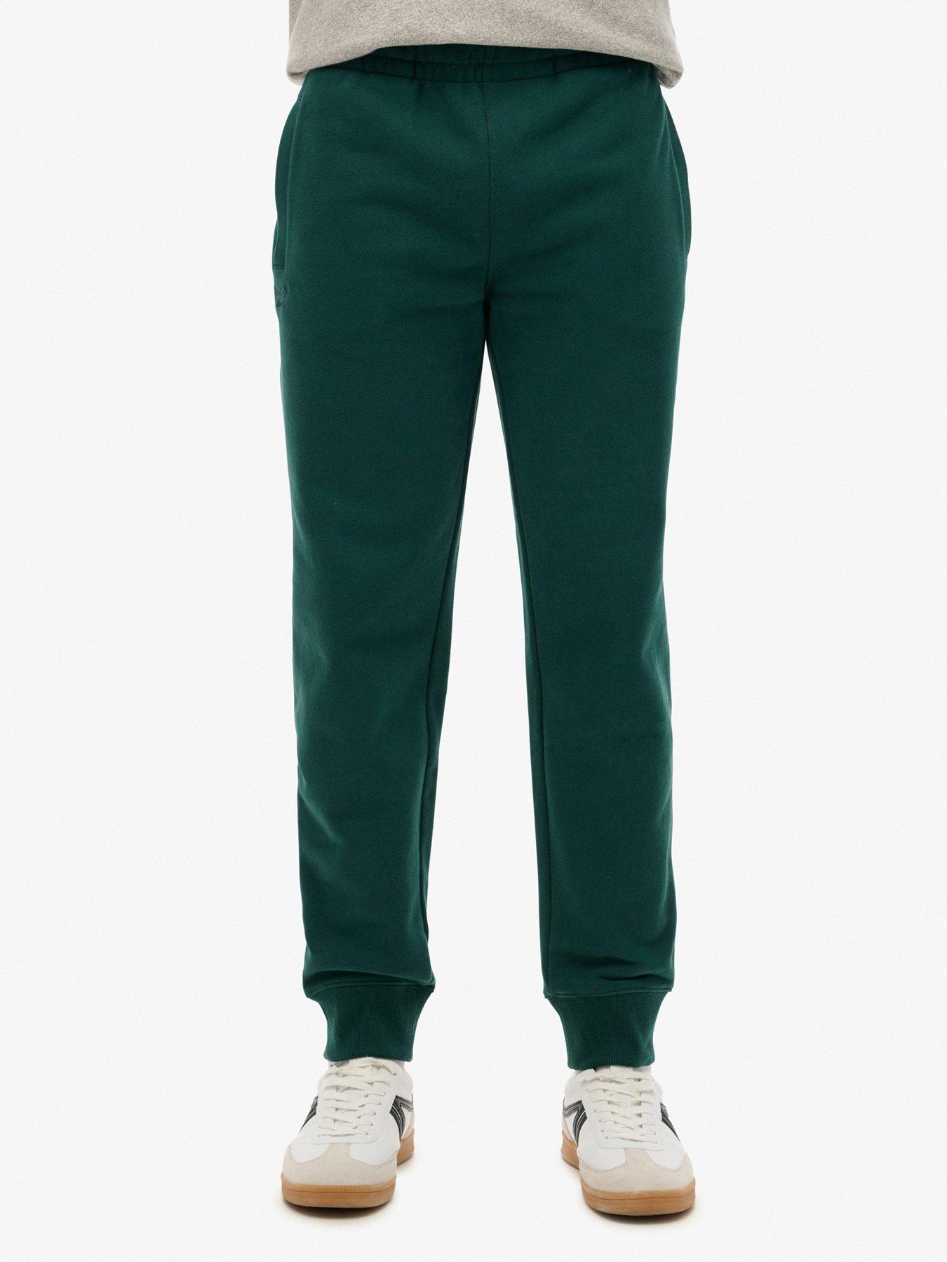 undefined Essential Logo Regular Fit Joggers - Dark Green