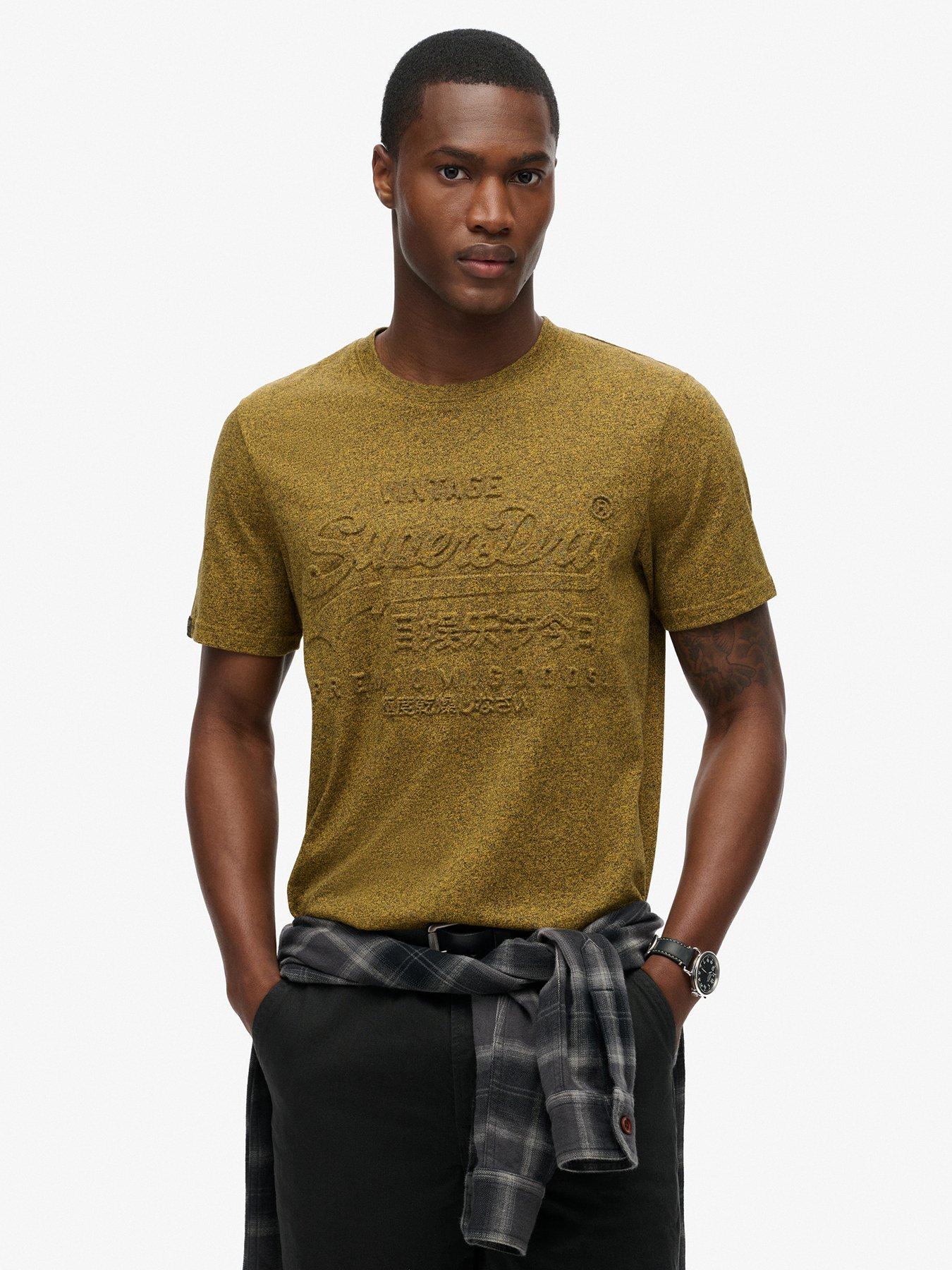 undefined Embossed Logo Short Sleeve T-Shirt - Dark Brown