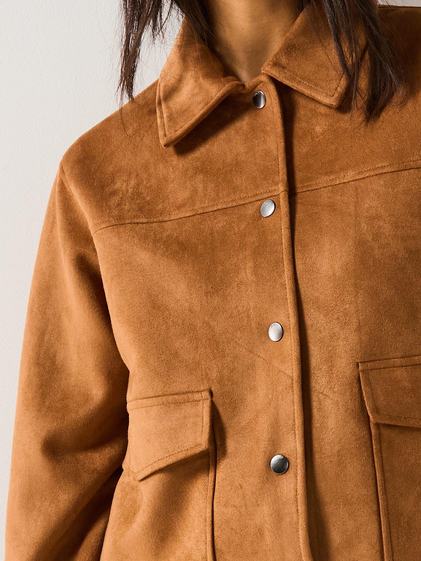 Image 4 of 4 of Only Norma Faux Suede Jacket - Multi