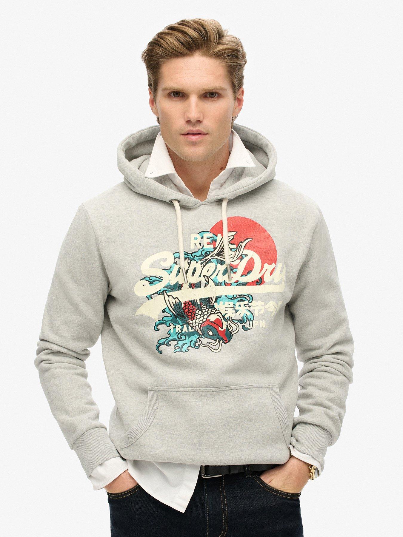 undefined Tokyo Graphic Logo Pullover Hoodie - Beige