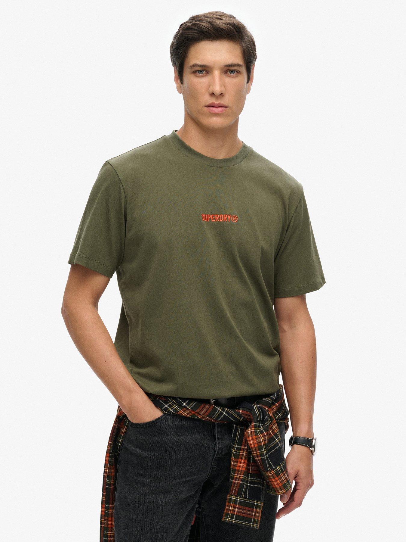 undefined Micro Logo Short Sleeve T-Shirt - Khaki