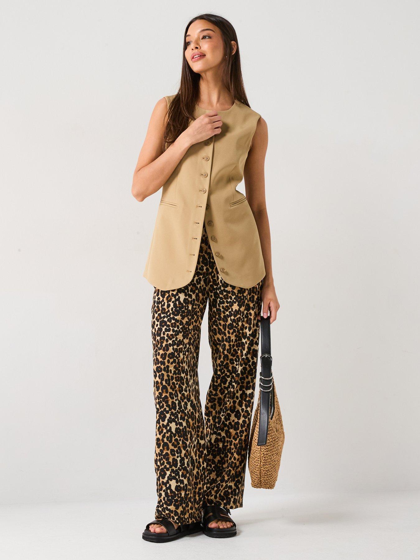 Image 3 of 4 of Vero Moda Milo Wide Pants - Multi