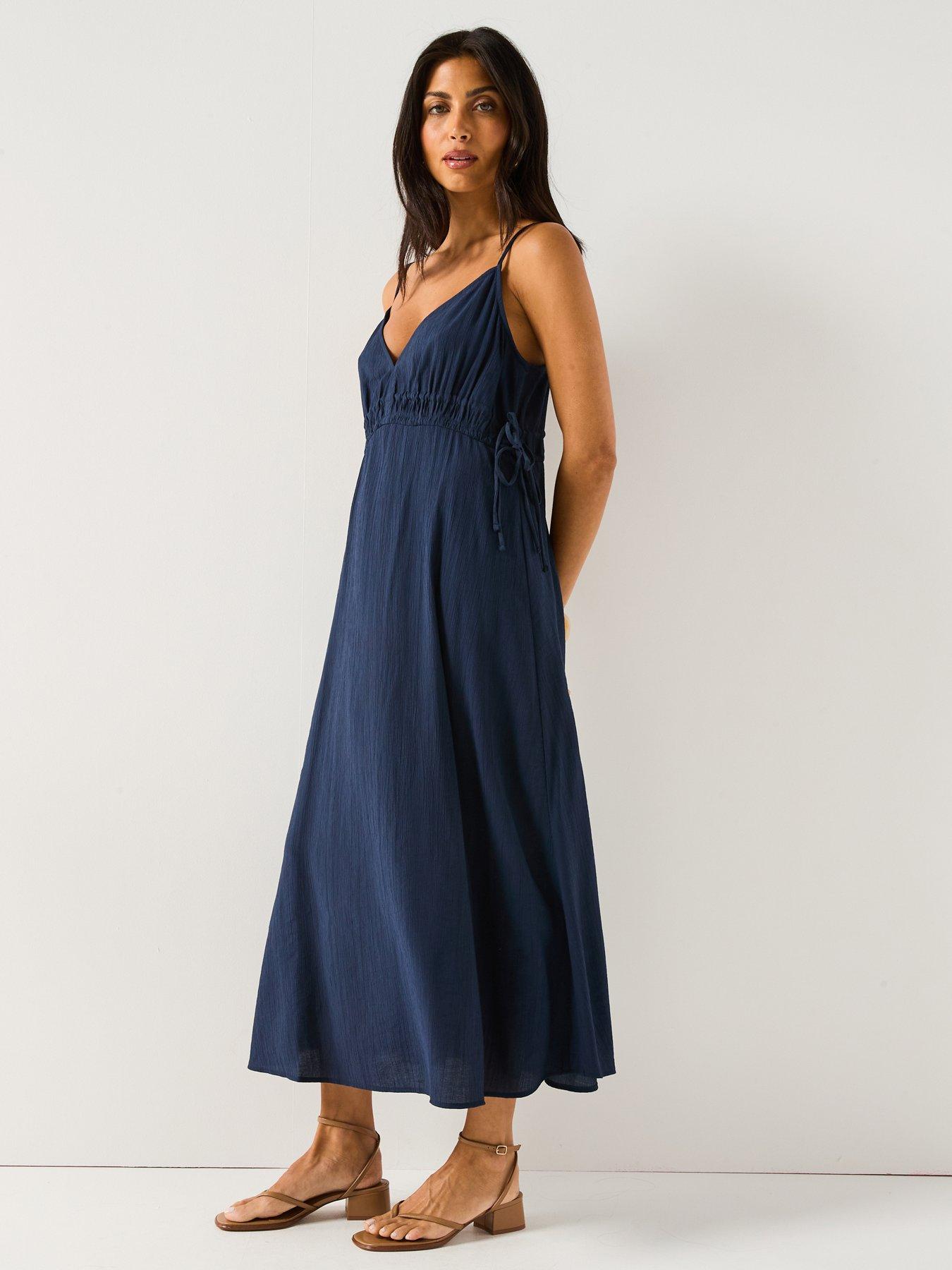 undefined Billy Sleeveless String Midi Dress - Multi