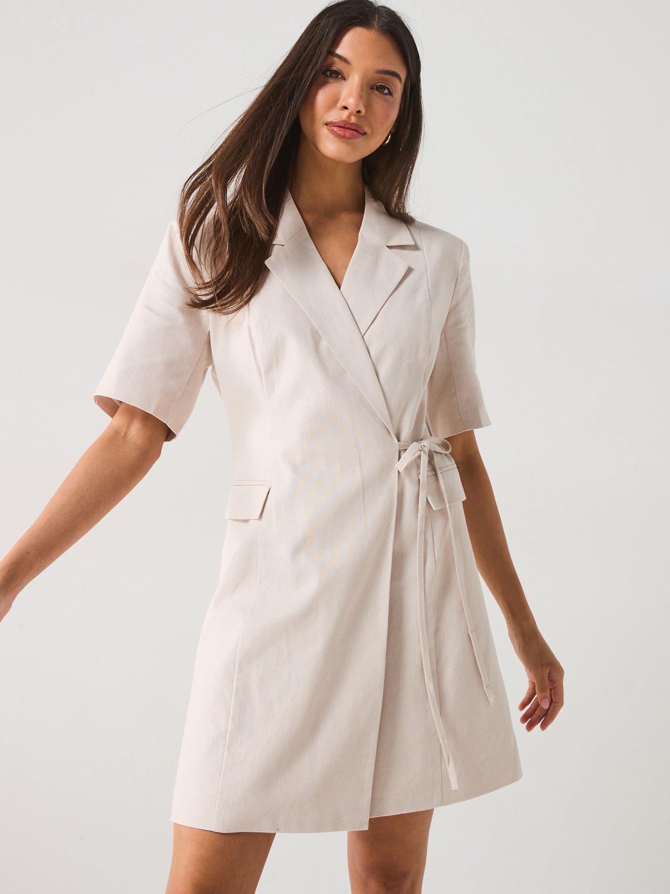 undefined Tiki Blazer Dress - Grey