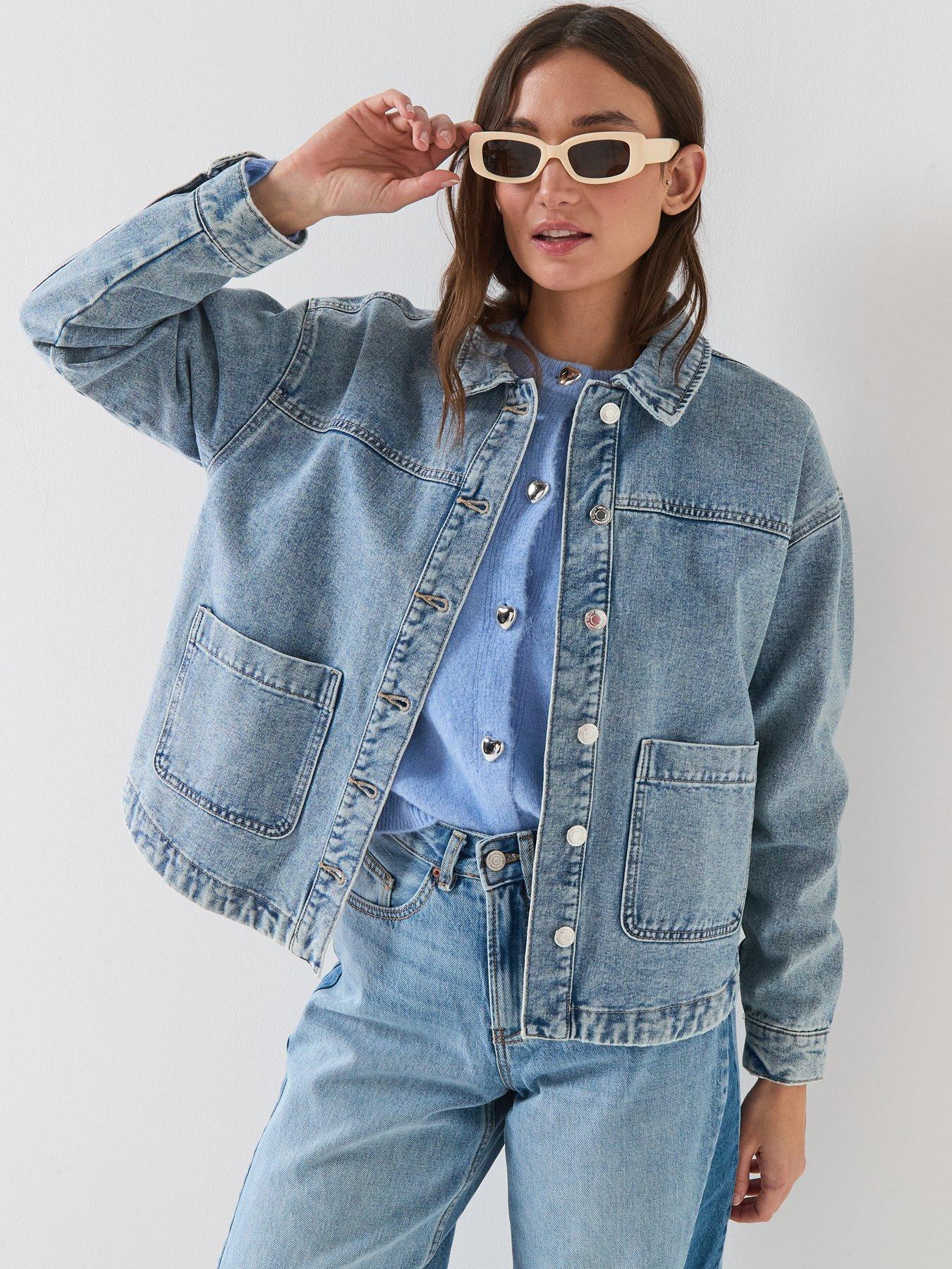 Vero Moda Denim Wash Shirt - Blue