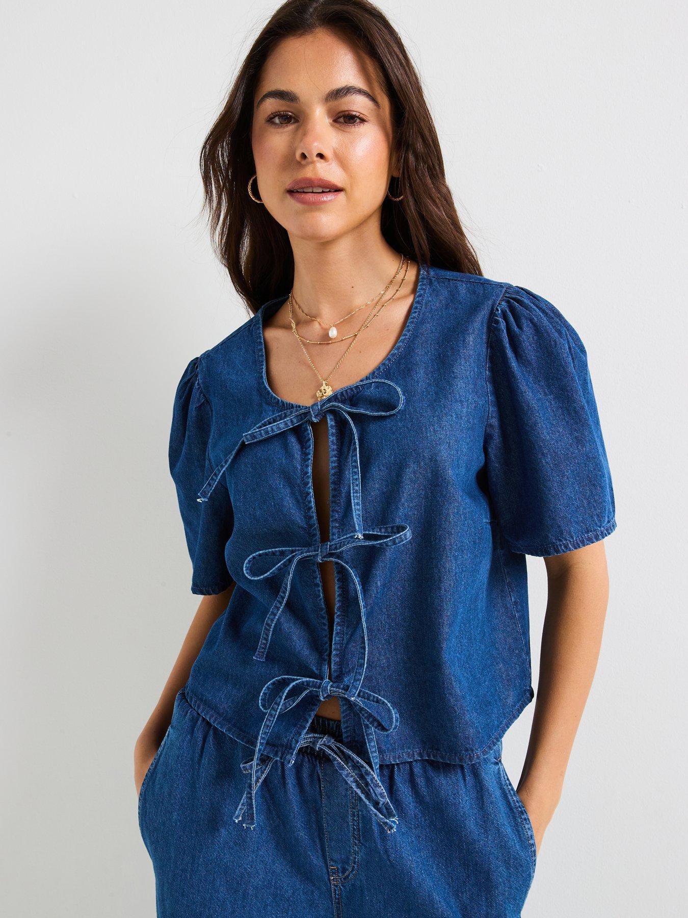 undefined Tenim Short Sleeve Top - Blue
