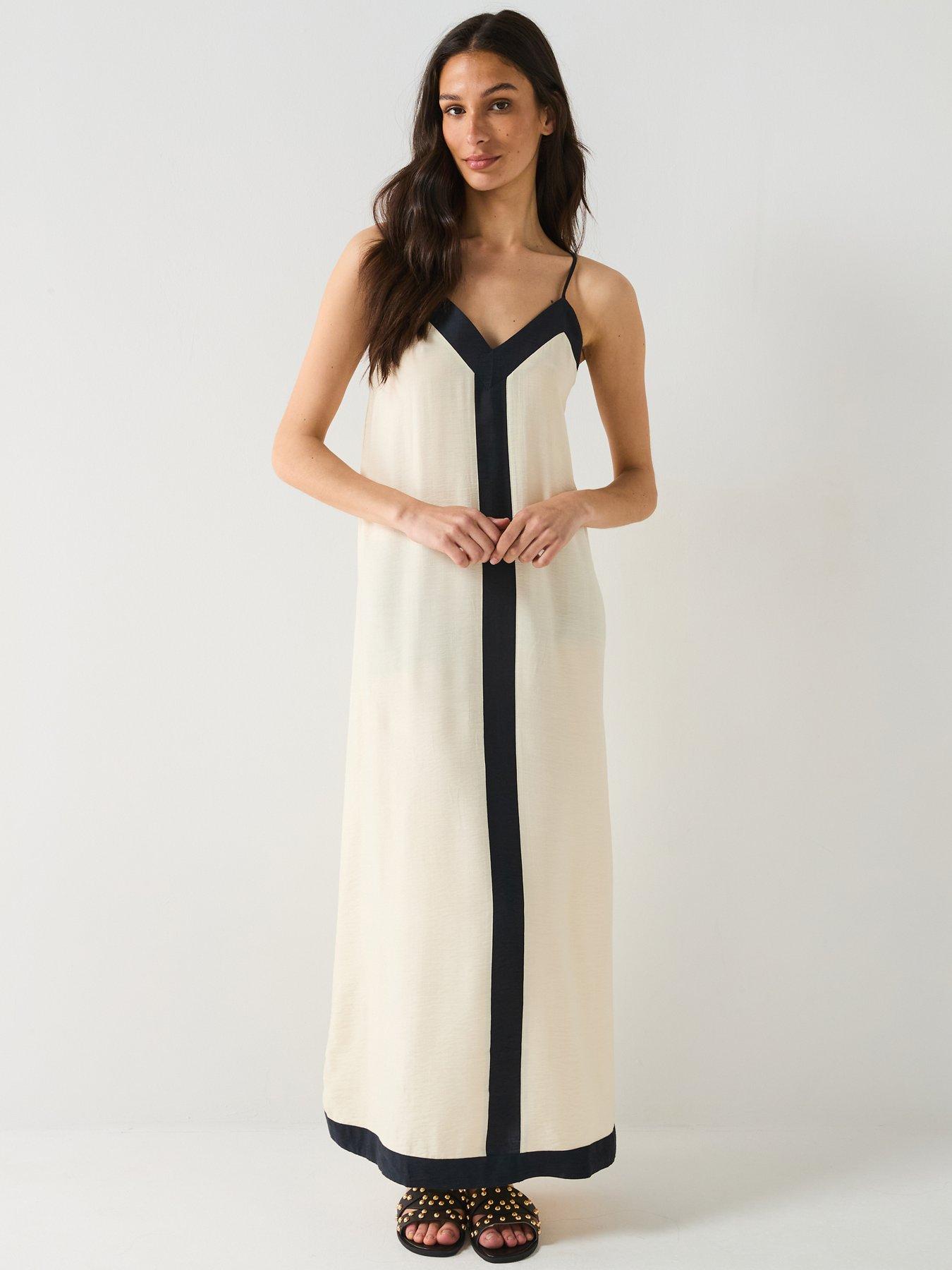 undefined Denise Ankle Dress - Cream