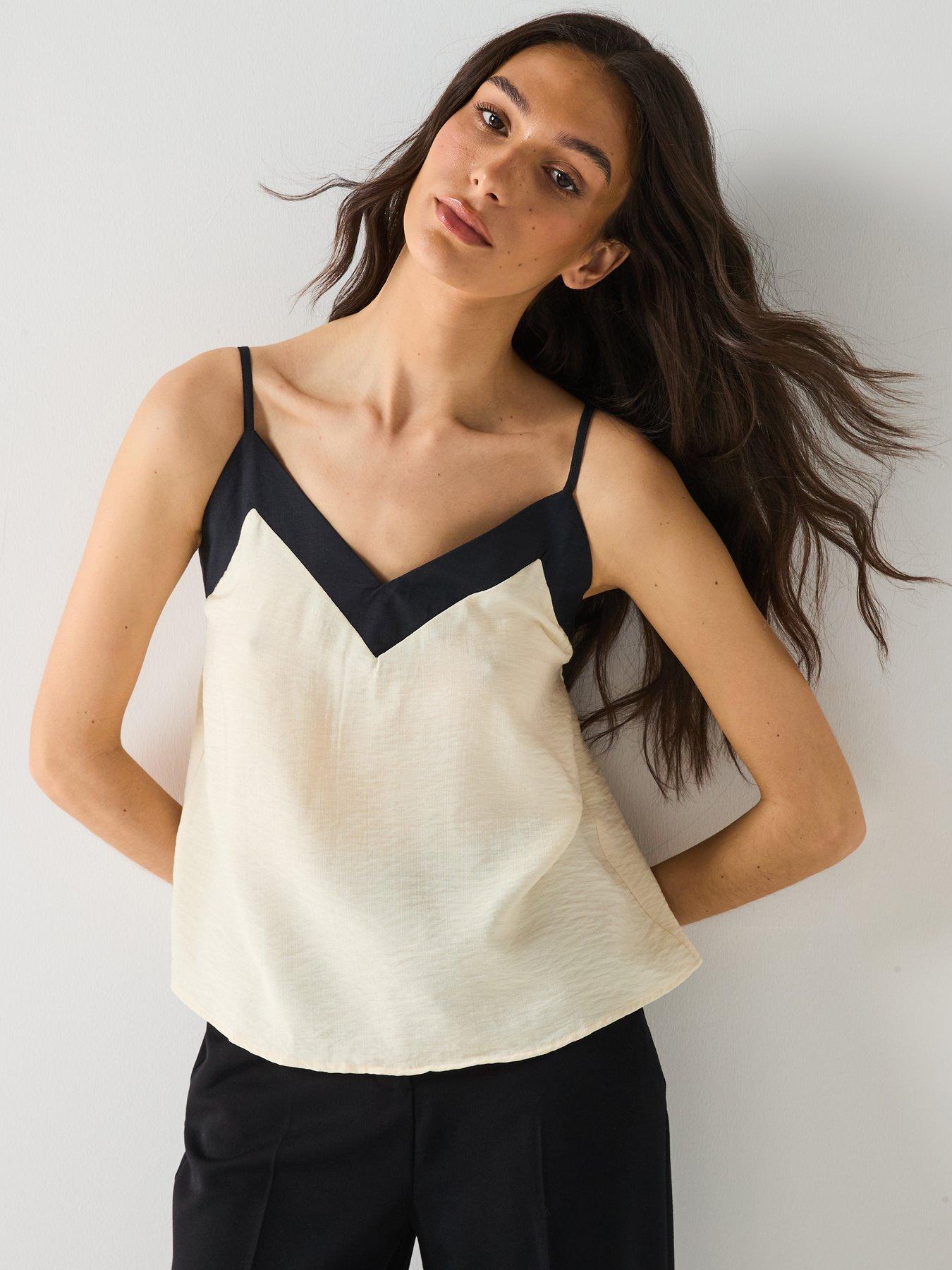 undefined Denise Singlet Top - Cream