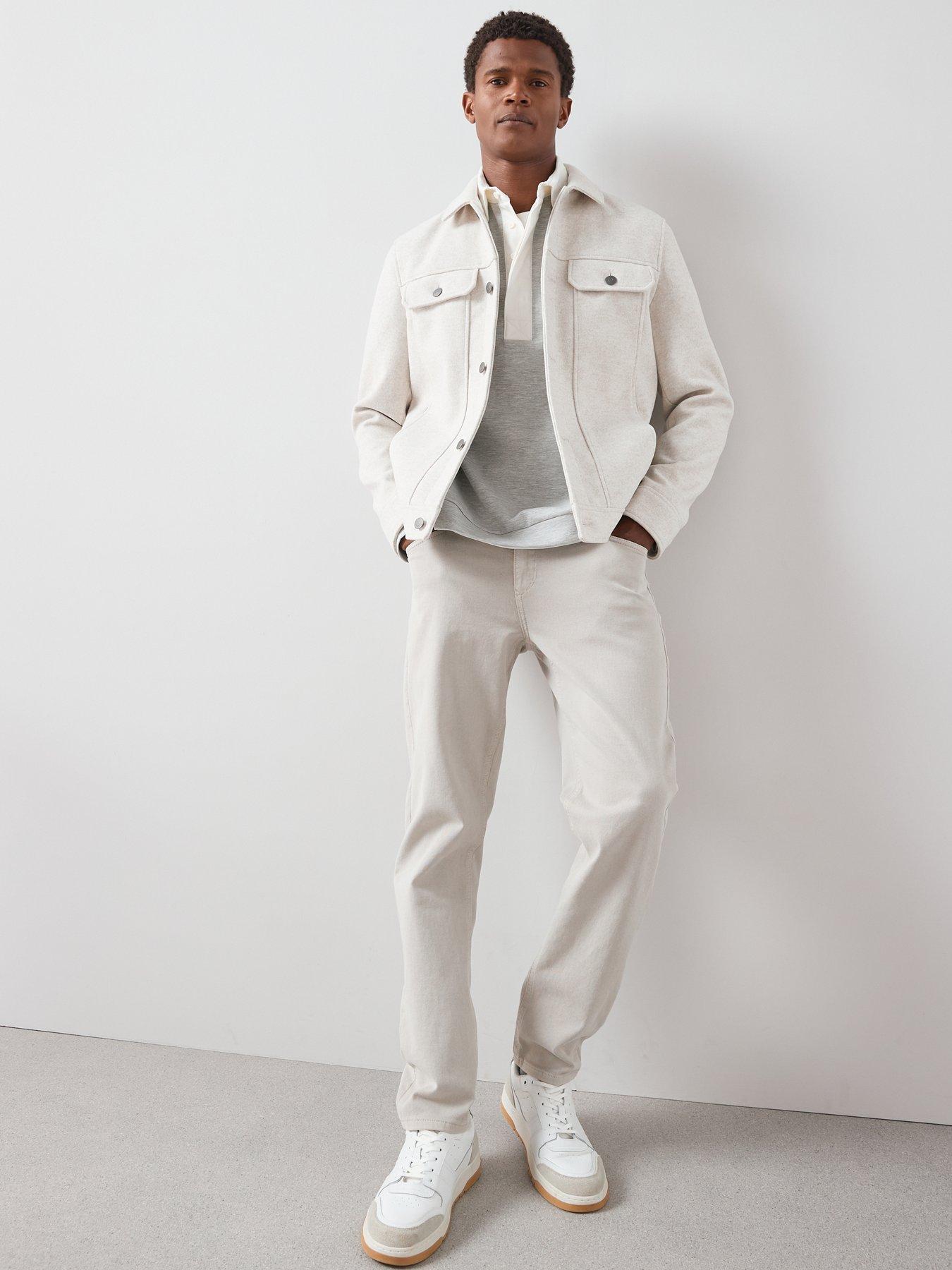 Image 3 of 7 of The Very Collection Faux Wool Collared Jacket - Winter White