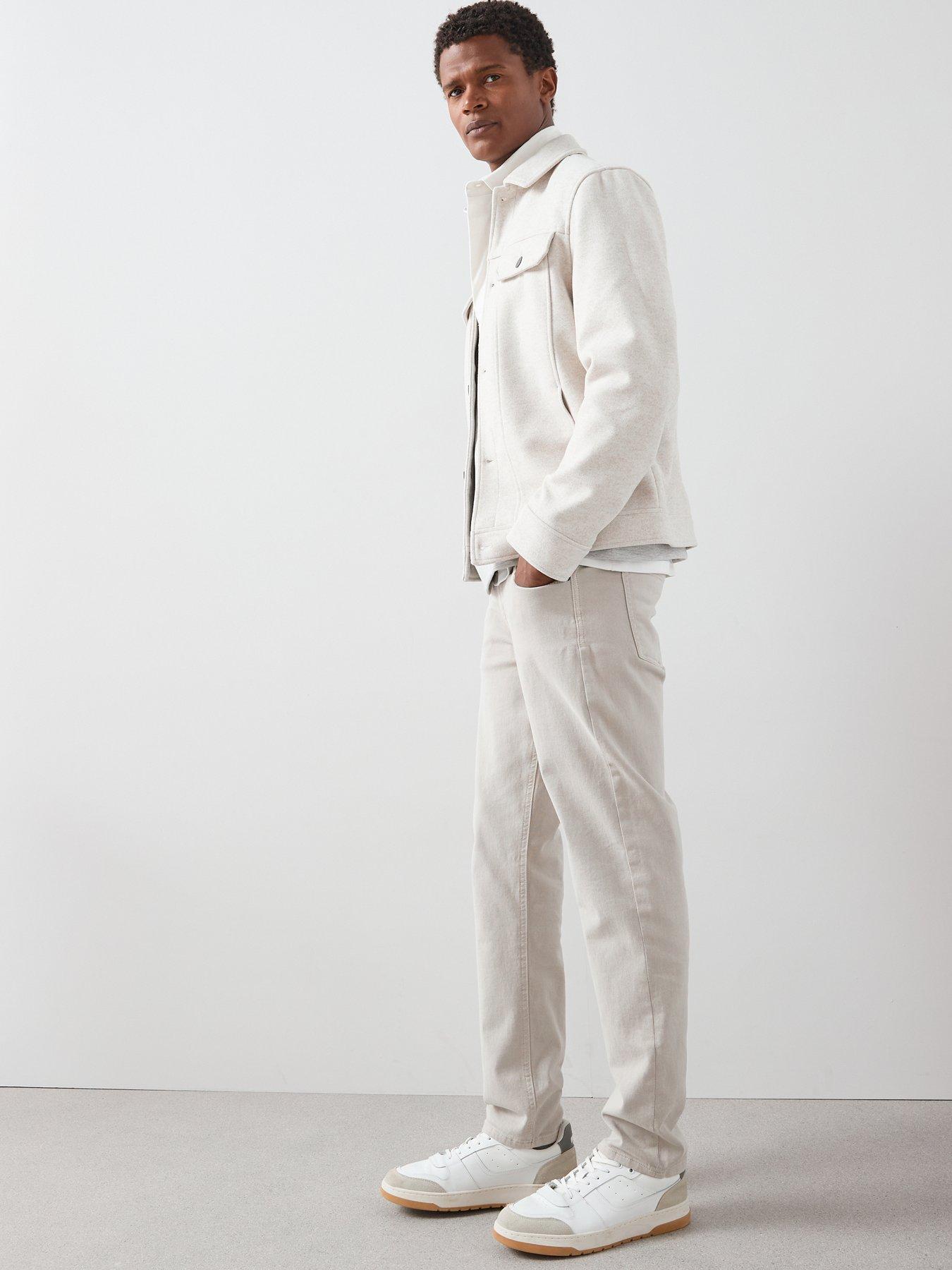 Image 6 of 7 of The Very Collection Faux Wool Collared Jacket - Winter White