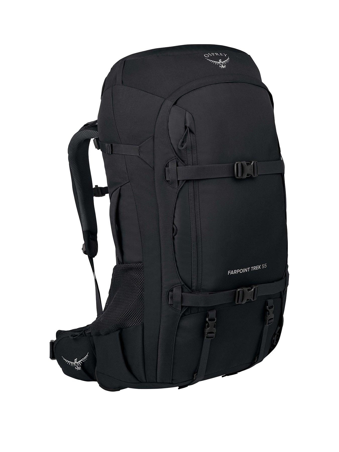 Image 1 of 4 of Osprey Farpoint Trek Pack 55 Black O/S