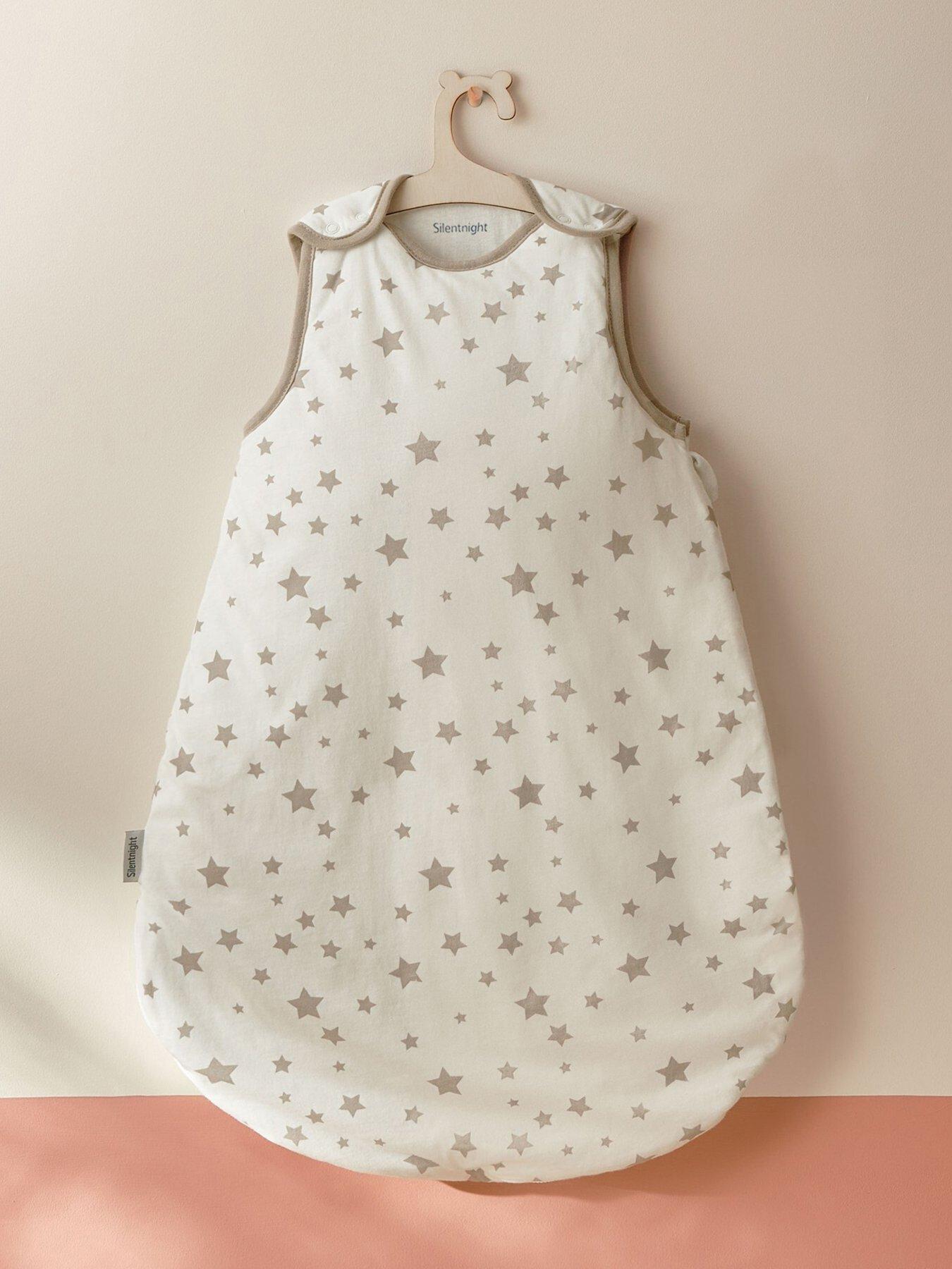 Silentnight Safe Nights 0-6 Months Baby Sleeping Bag - 2.5 Tog (Grey Stars)