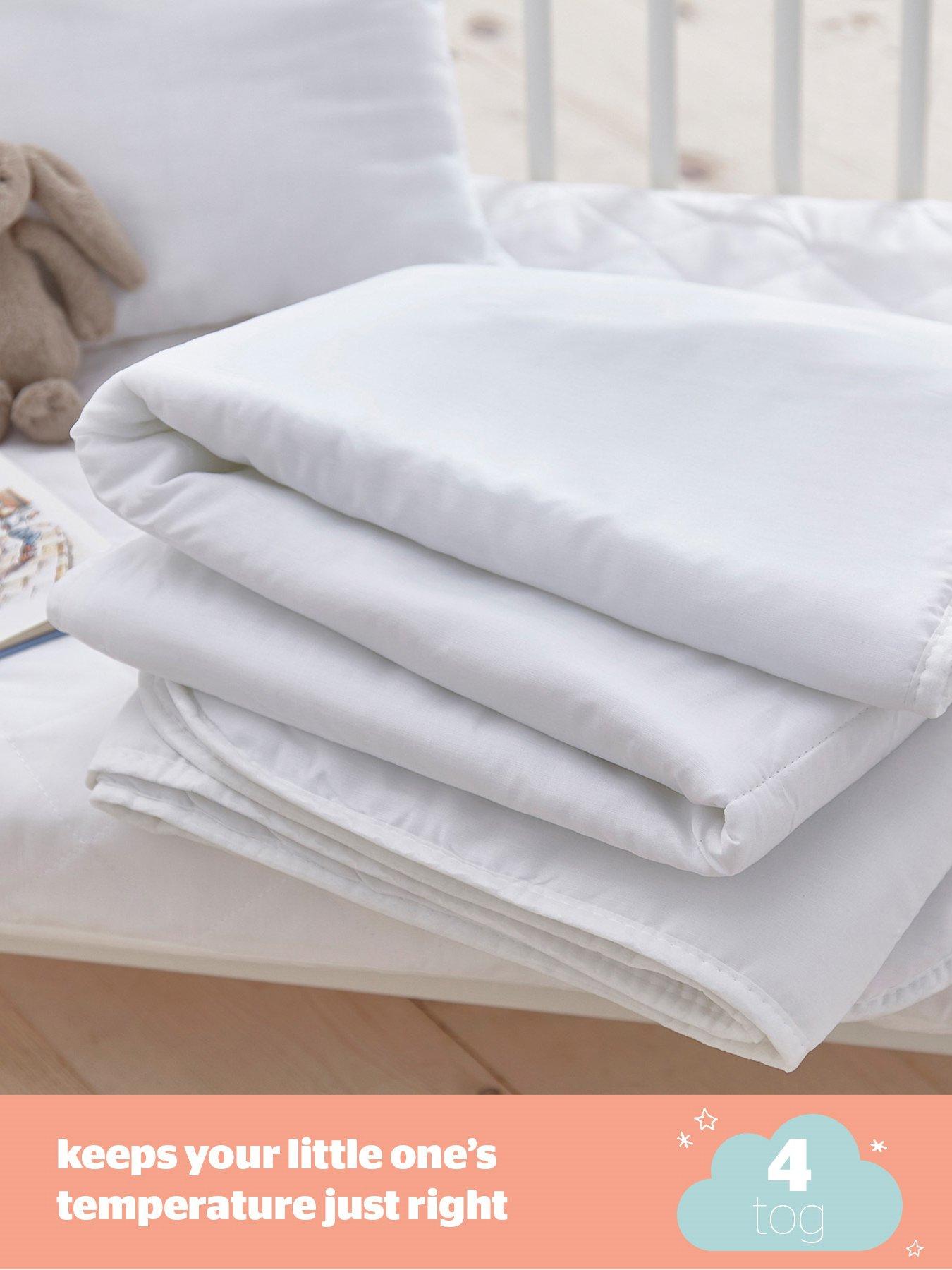 Image 4 of 7 of Silentnight Safe Nights Anti Allergy Cot Bed Bedding Bundle - Pillow, 4 Tog Duvet and Duvet Cover Set (Pink Stars)