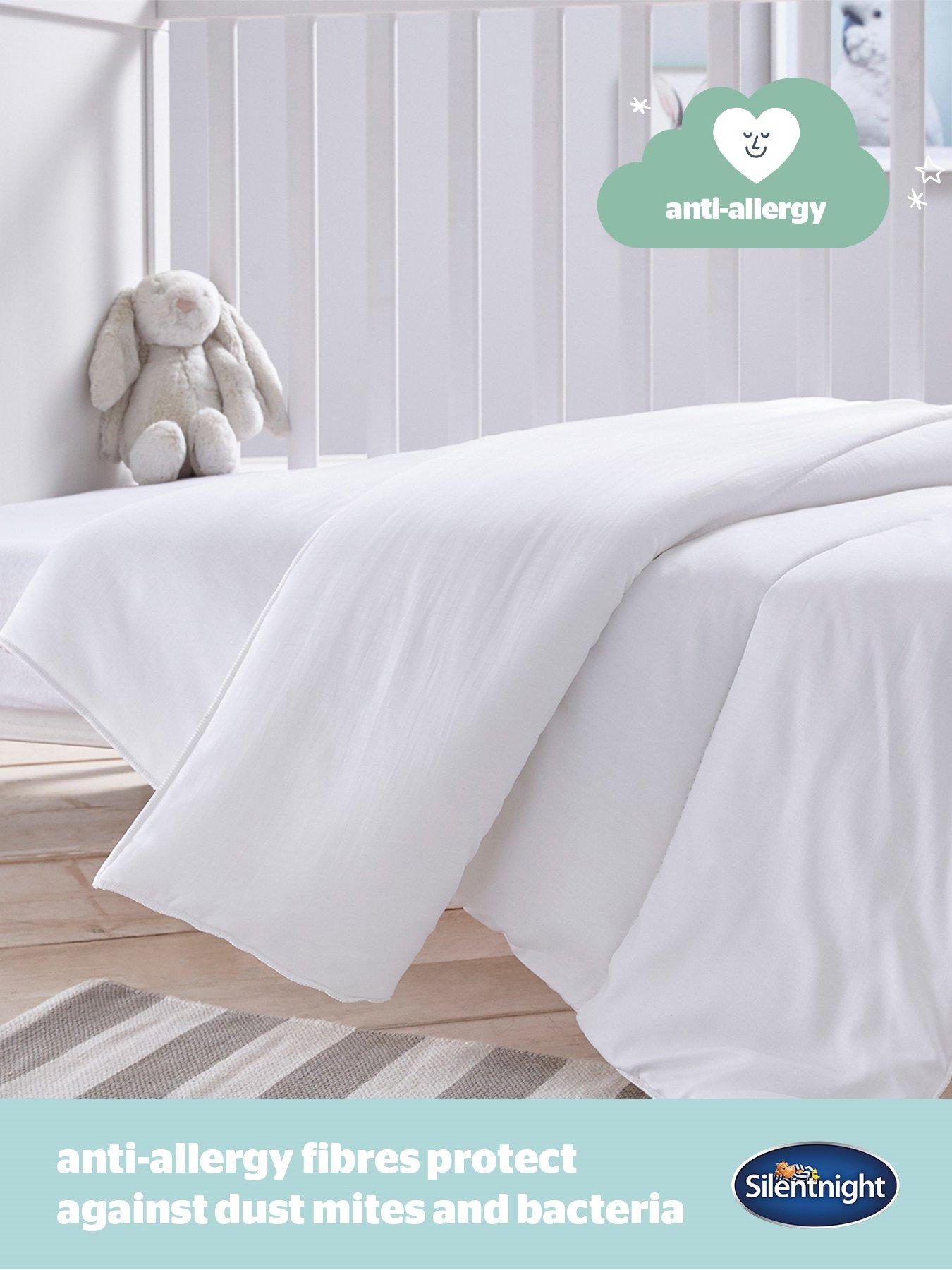 Image 5 of 7 of Silentnight Safe Nights Anti Allergy Cot Bed Bedding Bundle - Pillow, 4 Tog Duvet and Duvet Cover Set (Pink Stars)