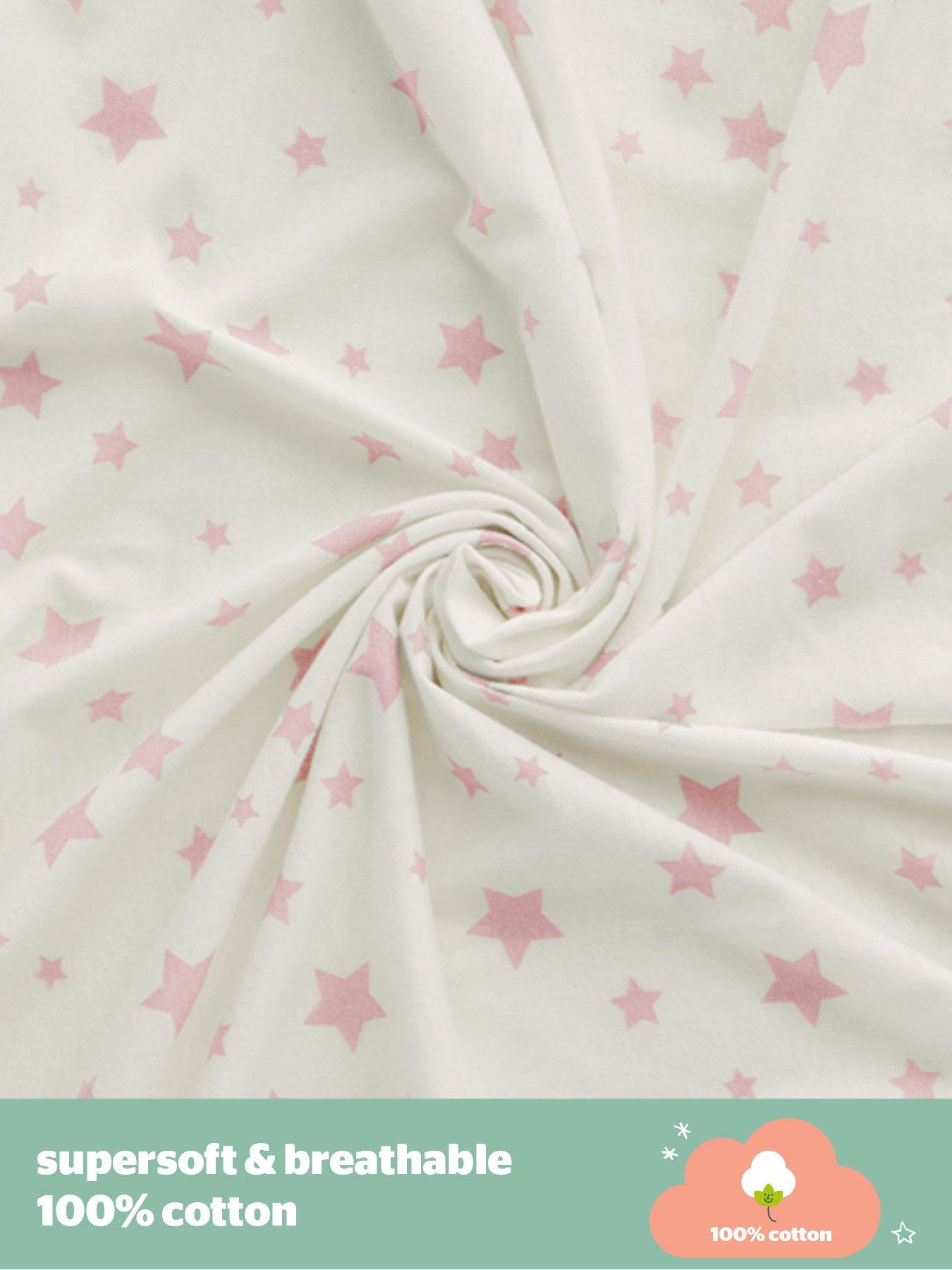 Image 7 of 7 of Silentnight Safe Nights Anti Allergy Cot Bed Bedding Bundle - Pillow, 4 Tog Duvet and Duvet Cover Set (Pink Stars)