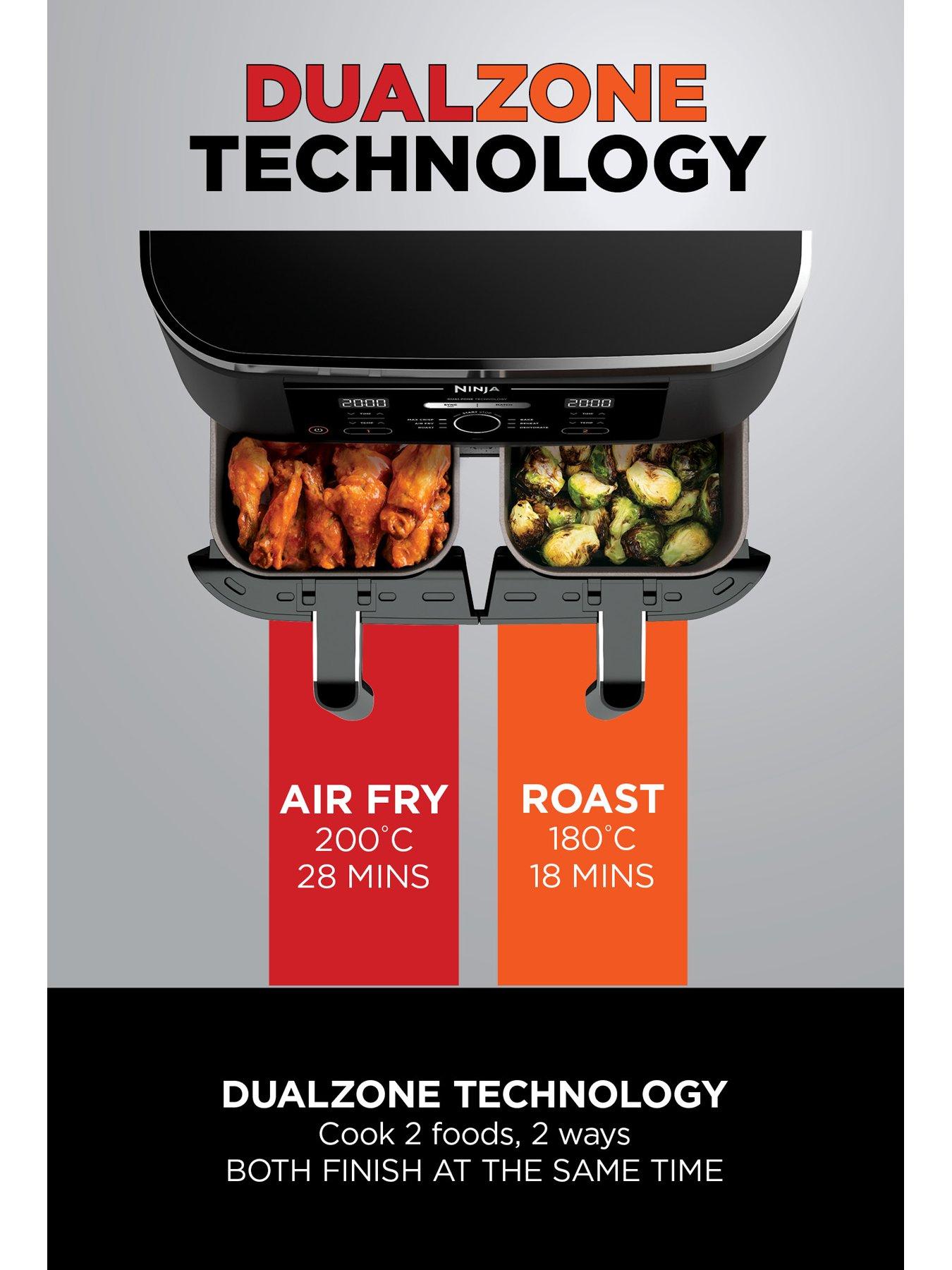 Image 6 of 7 of NINJA Foodi 4-in-1 Dual Zone Air Fryer AF200UK