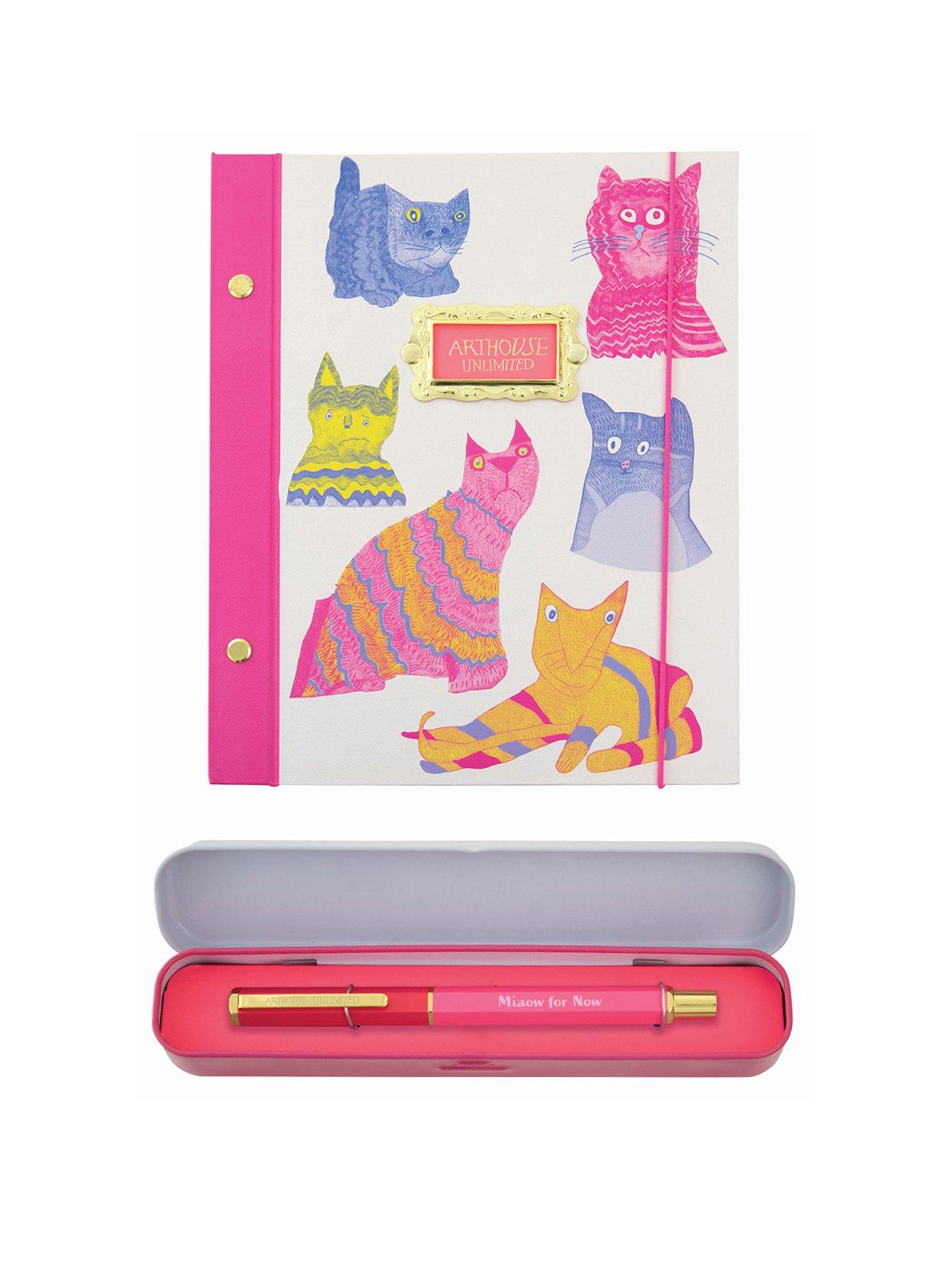 undefined B5 Hardback Journal - MIAOW FOR NOW  &  Pen in Tin - MIAOW FOR NOW Bundle