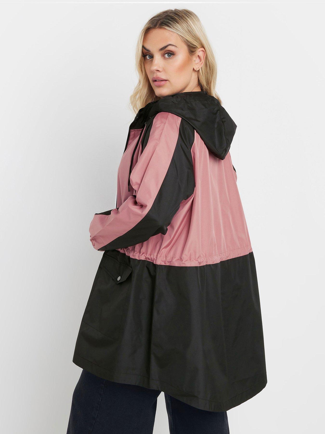 Image 2 of 4 of Yours Curve Lightweight Colour Block Parka
