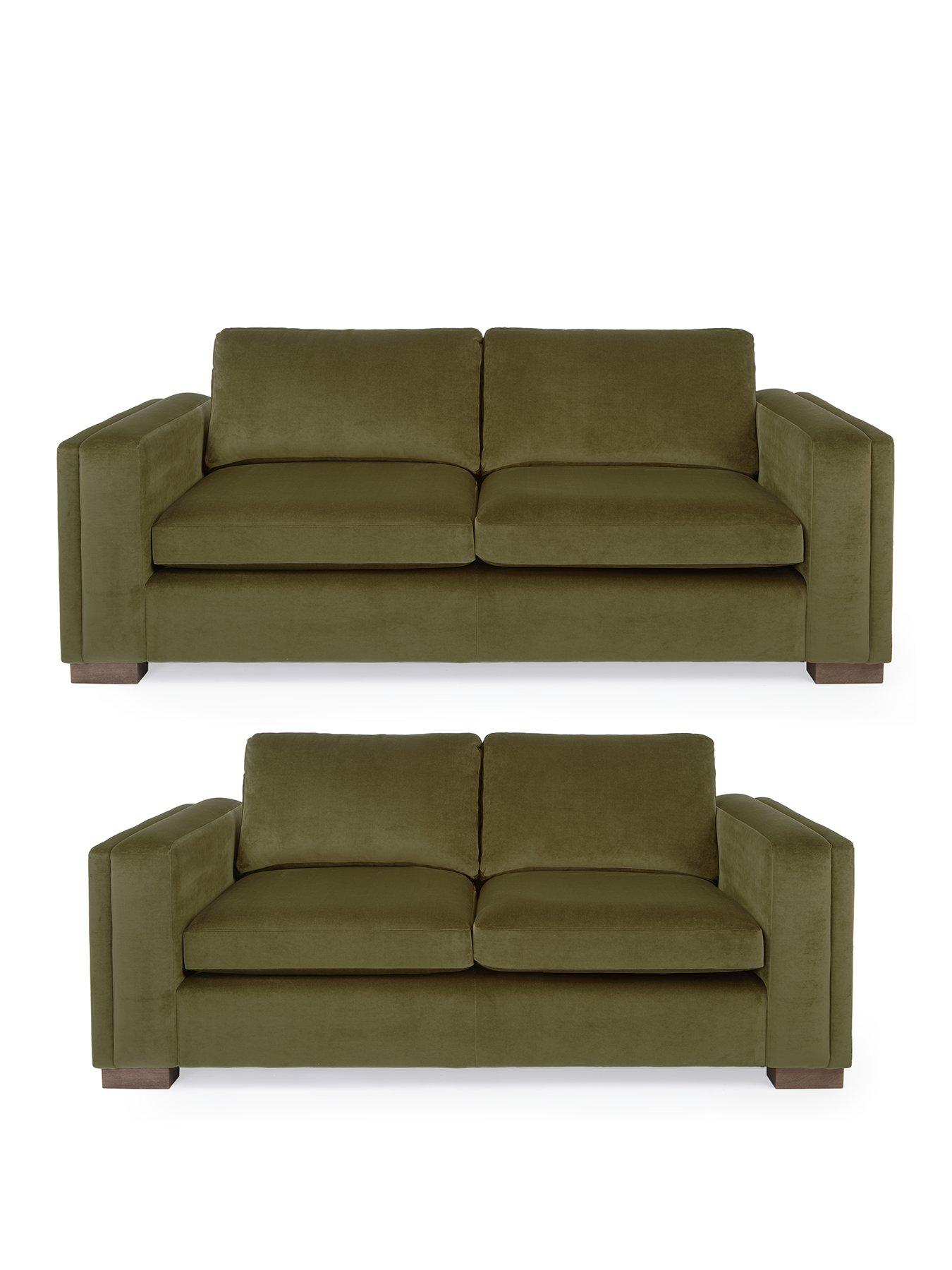 The Very Collection Maison Velvet 3 + 2 Seater Set (Buy  &  SAVE!) - Made to Order in the UK