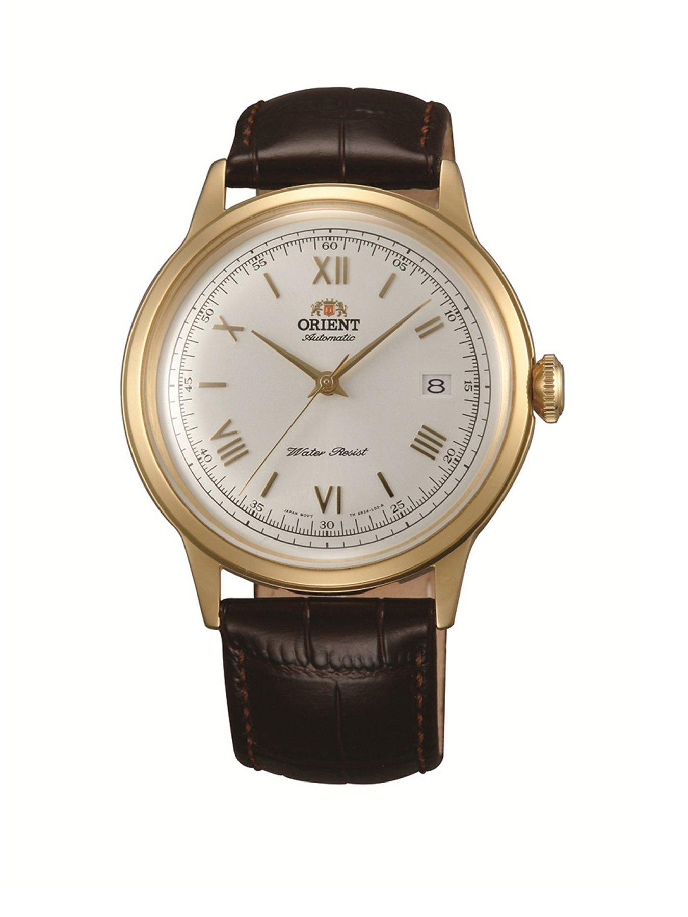 undefined Bambino II Automatic Gold IP Case White Dial Men's Watch