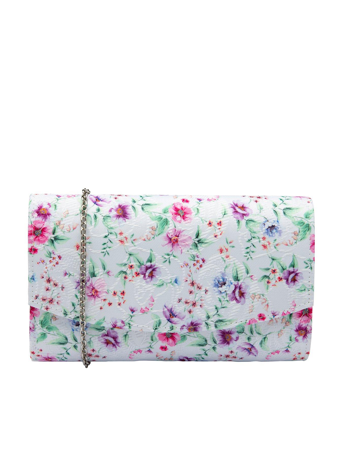undefined Ardee Clutch Bag - White Floral