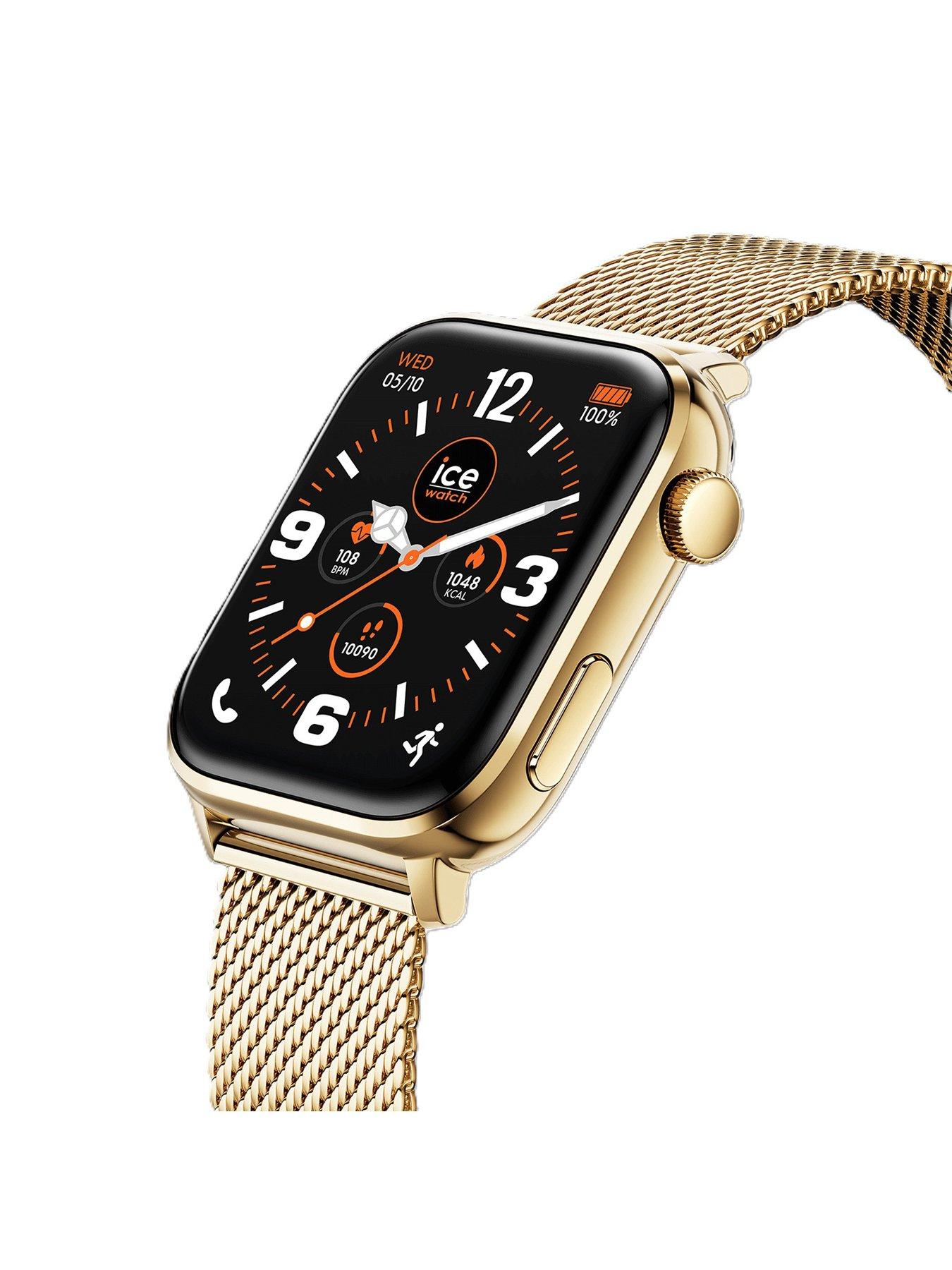 Image 3 of 4 of Ice Watch Ice-Watch Smart 3.0, 1.78" Gold IP Case Gold IP Milanese