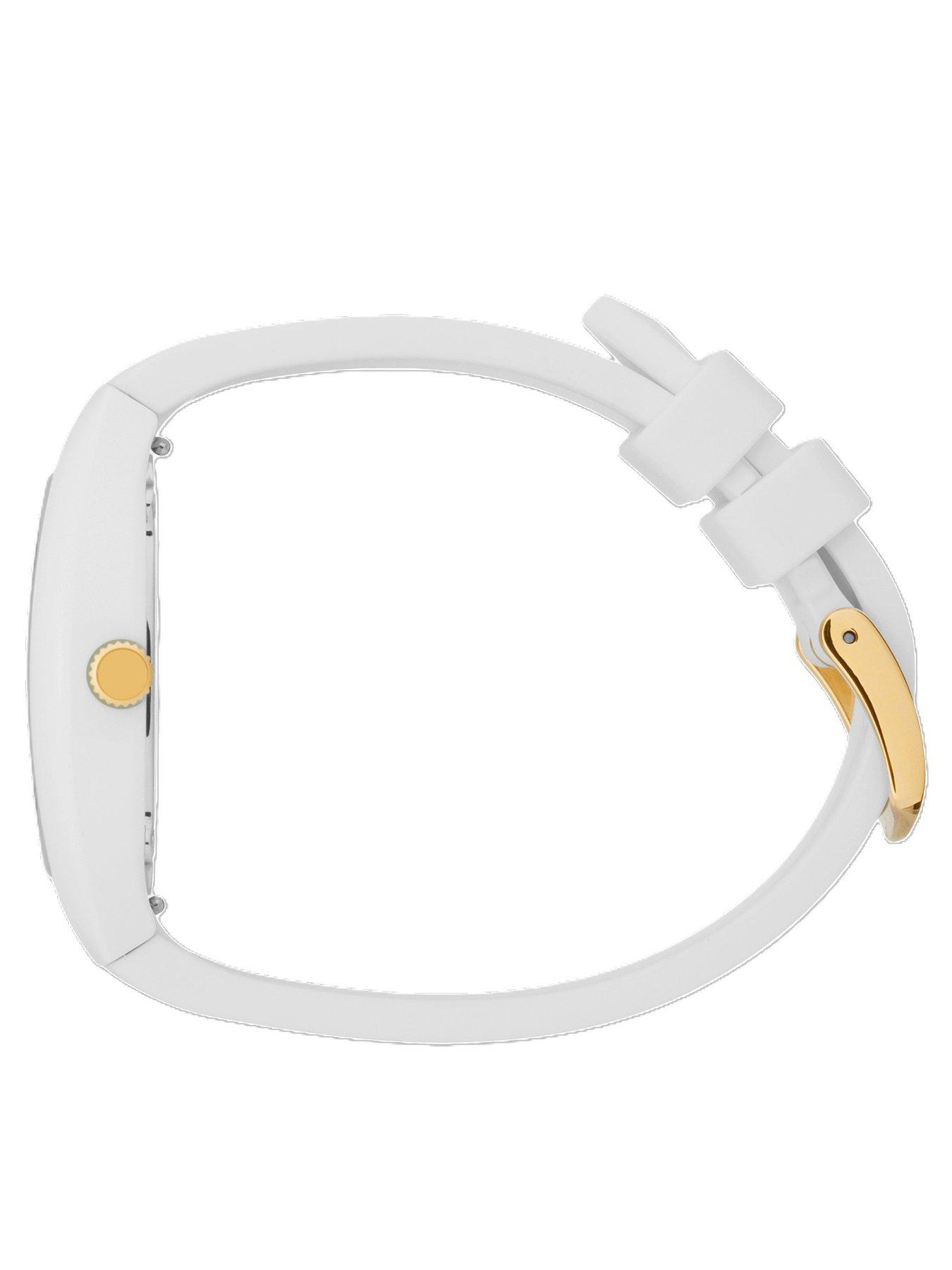 Image 3 of 5 of Ice Watch Ice-Watch Boliday Dome White Plastic Case White Silcone Strap Rainbow Dial