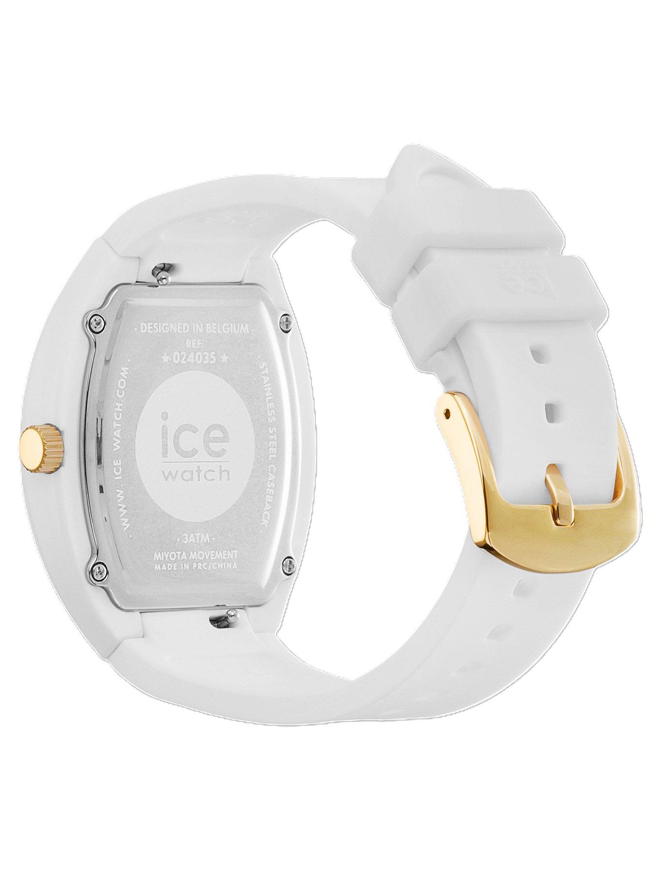 Image 4 of 5 of Ice Watch Ice-Watch Boliday Dome White Plastic Case White Silcone Strap Rainbow Dial
