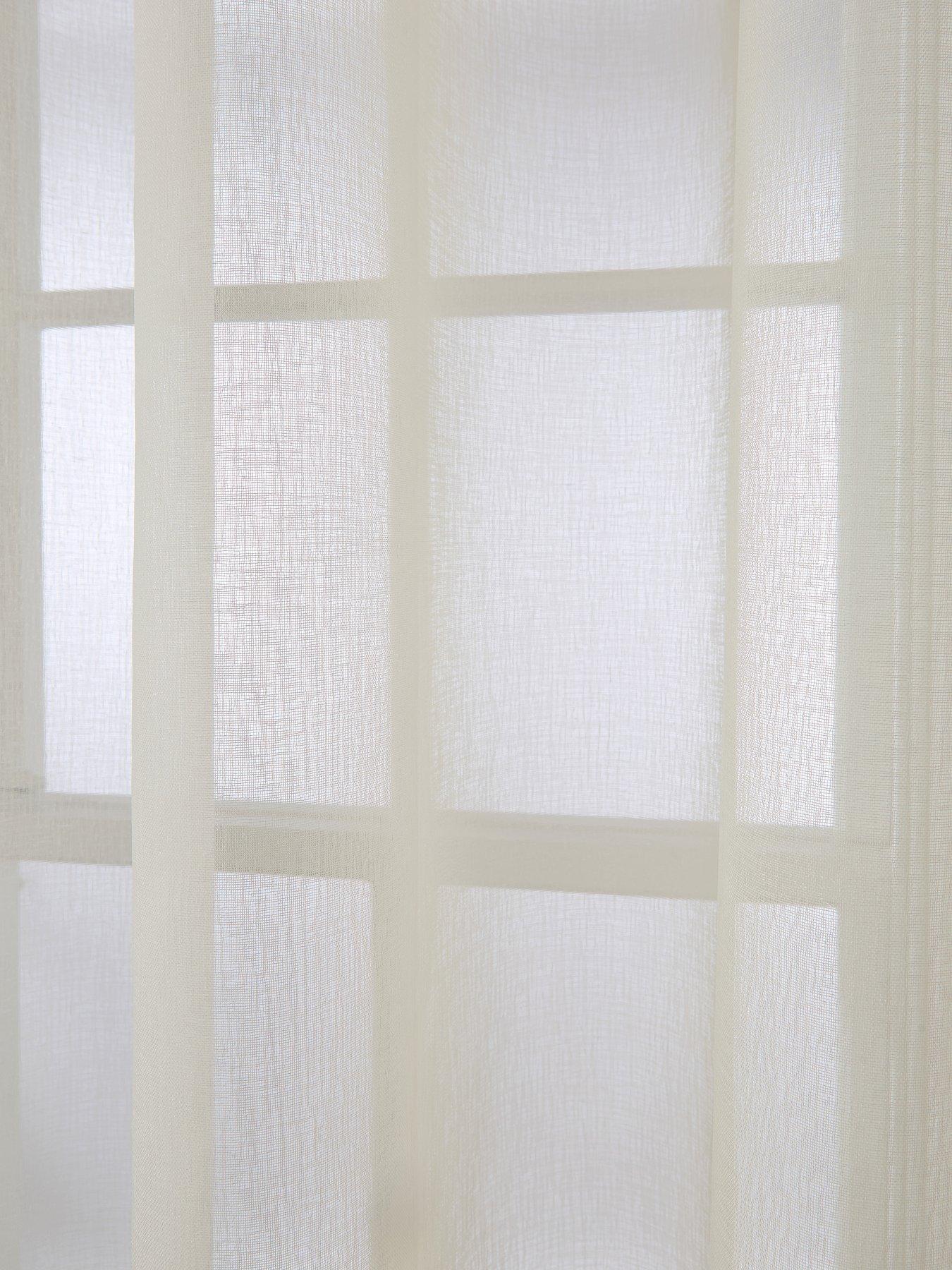 Image 3 of 3 of The Very Collection Girona Eyelet Textured Top Border Panel Pair