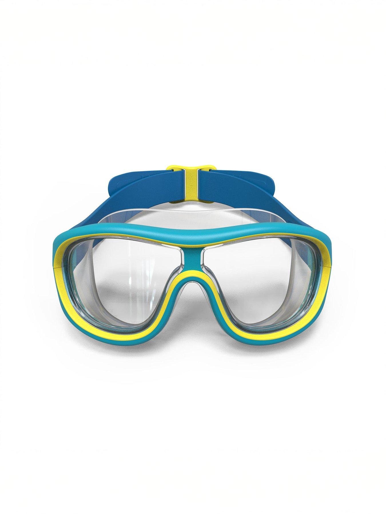Decathlon Kids Swimming Mask Goggles SWIMDOW Blue Yellow Very