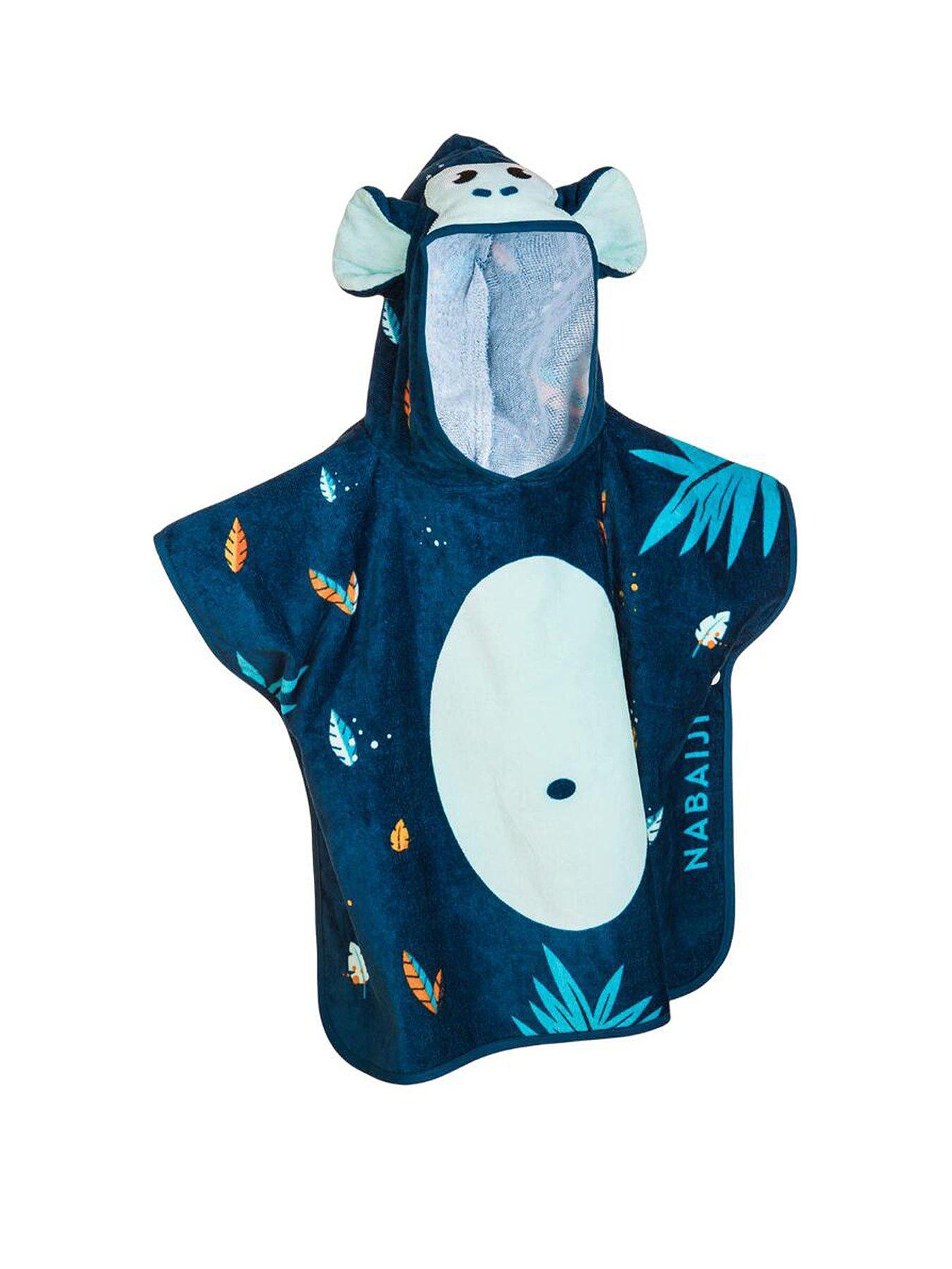 Image 2 of 5 of Decathlon Changing Poncho - Monkey Dark Blue