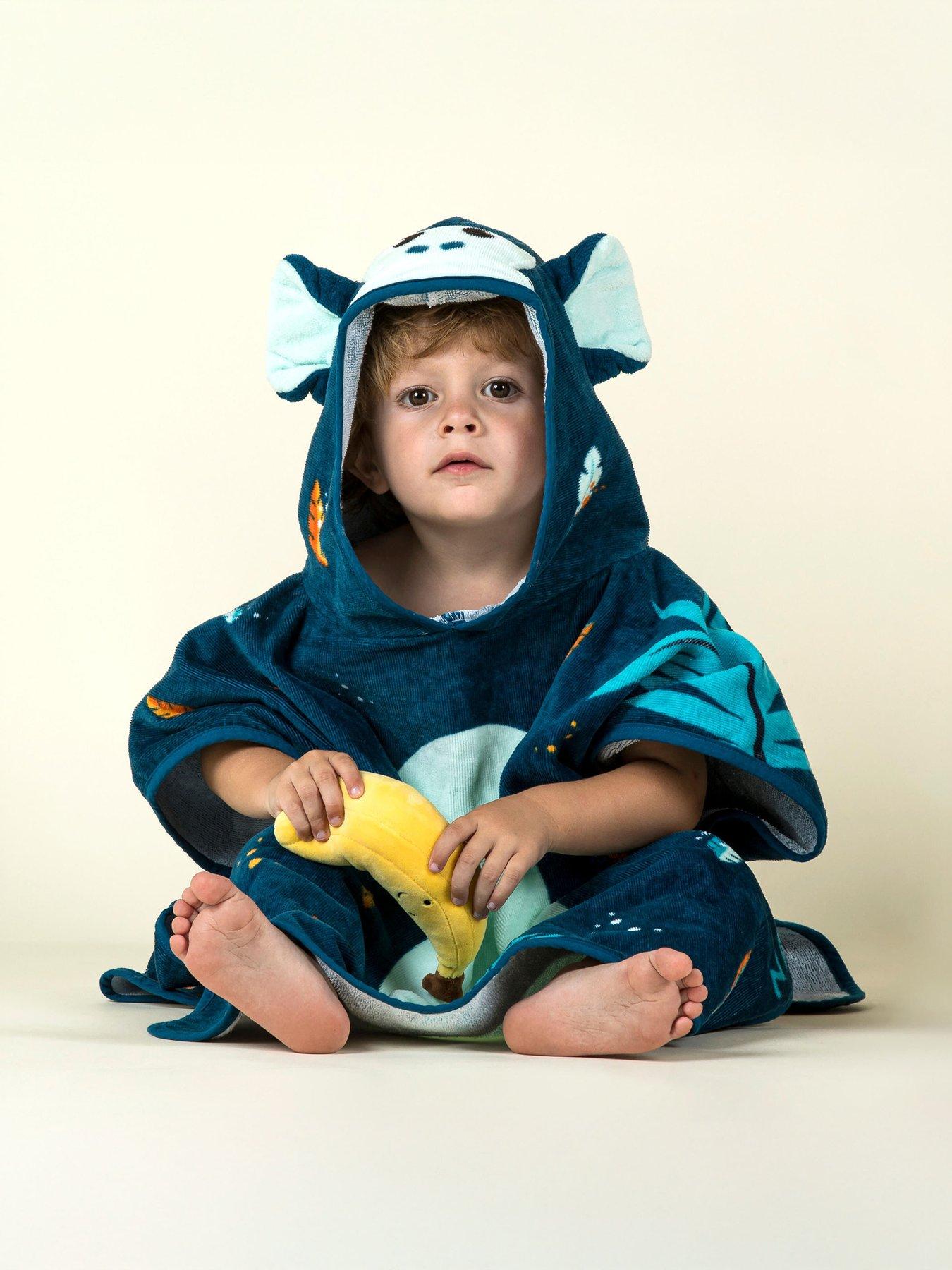 Image 4 of 5 of Decathlon Changing Poncho - Monkey Dark Blue