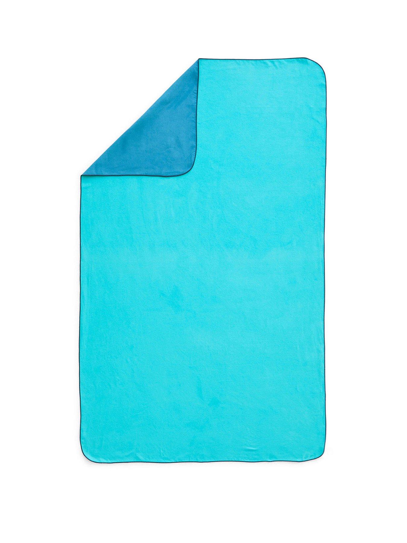 Decathlon Microfibre Swimming Towel Size L 80 x 130 cm - Blue/Green