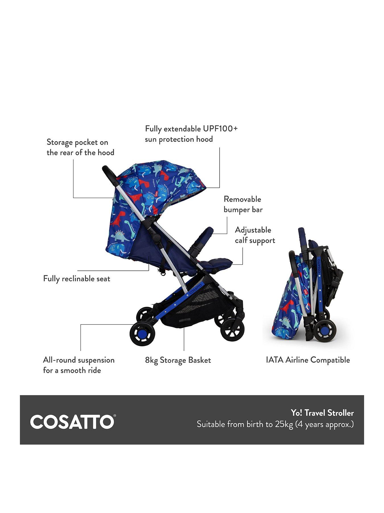Image 2 of 8 of Cosatto Yo! Travel Stroller - Beep Beep