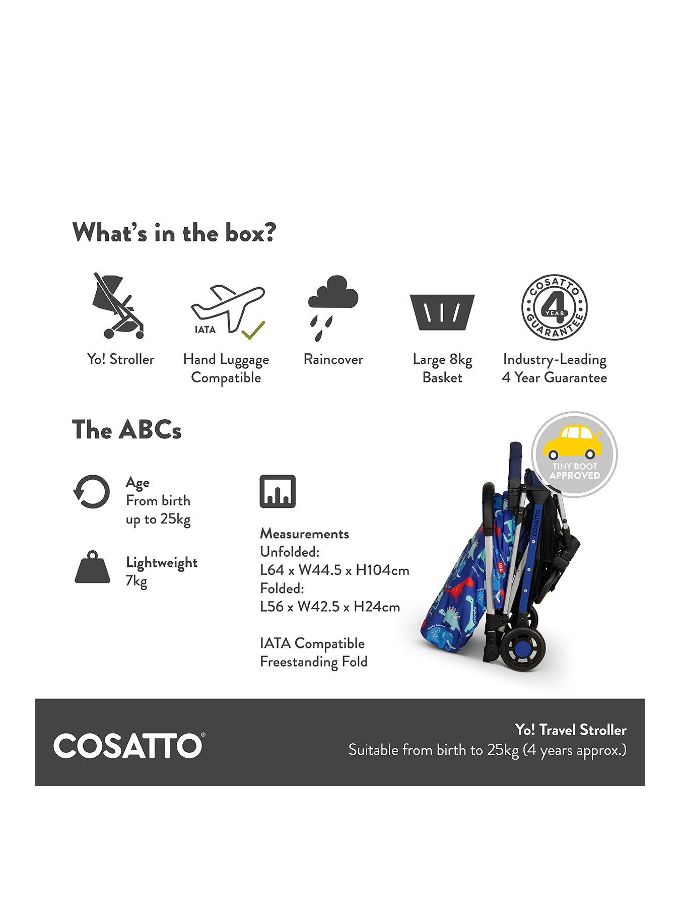 Image 3 of 8 of Cosatto Yo! Travel Stroller - Beep Beep