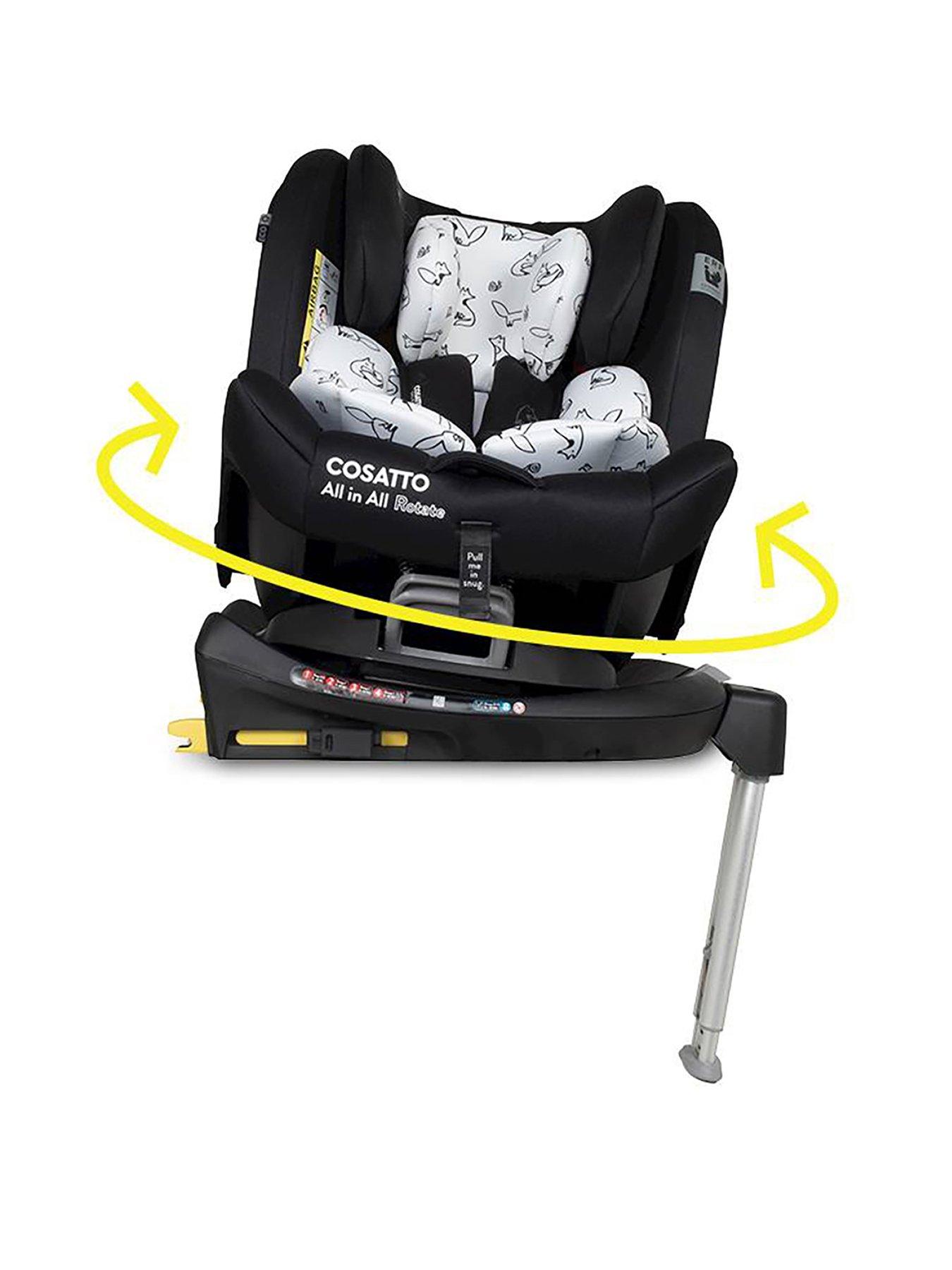 Image 1 of 8 of Cosatto All in All 360 Rotate 0+/1/2/3 ISOFIX Birth To 12 Years Car Seat - Foxed