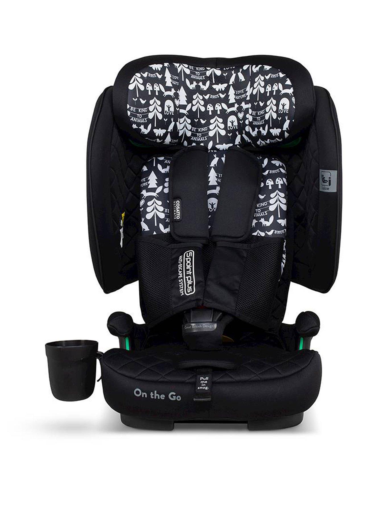 Cosatto On The Go iSize Foldable Travel Car Seat (76-150cm) - Silhouette