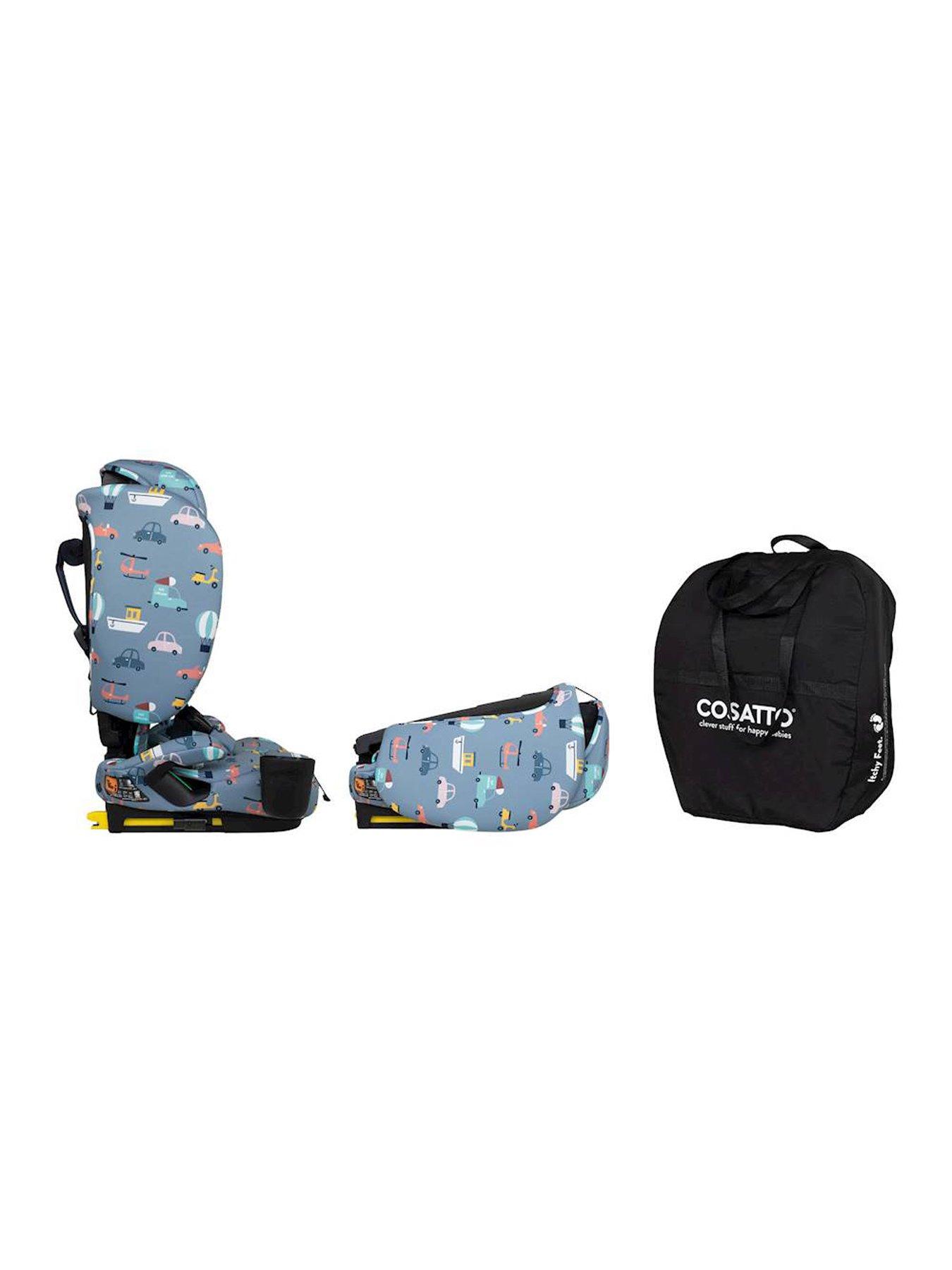 Image 4 of 8 of Cosatto On The Go iSize Foldable Travel Car Seat (76-150cm) - Itchy Feet Sky