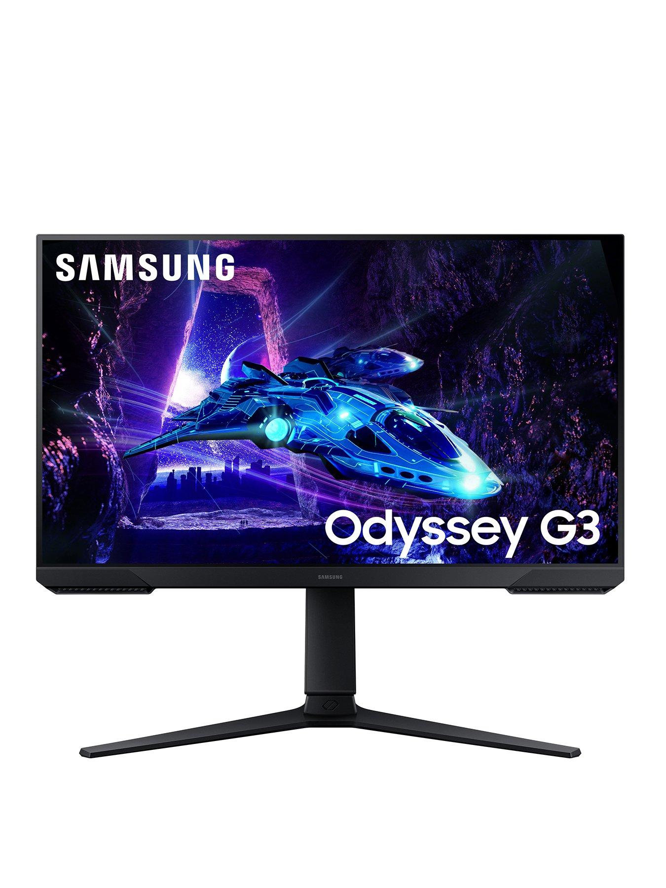 Samsung Odyssey G3 LS24DG302EUXXU Gaming Monitor - 24in FHD (1920x1080) - 180Hz, 1ms - Freesync, Height Adjust