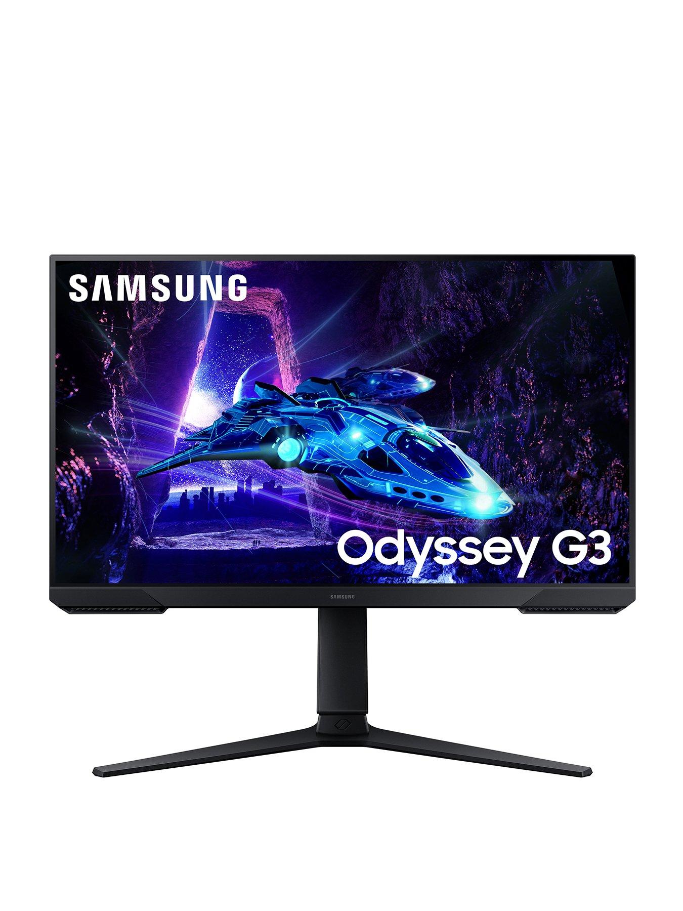 Image 1 of 7 of Samsung Odyssey G3 LS32DG302EUXXU Gaming Monitor - 32in FHD (1920x1080) - 180Hz, 1ms - Freesync, Height Adjust