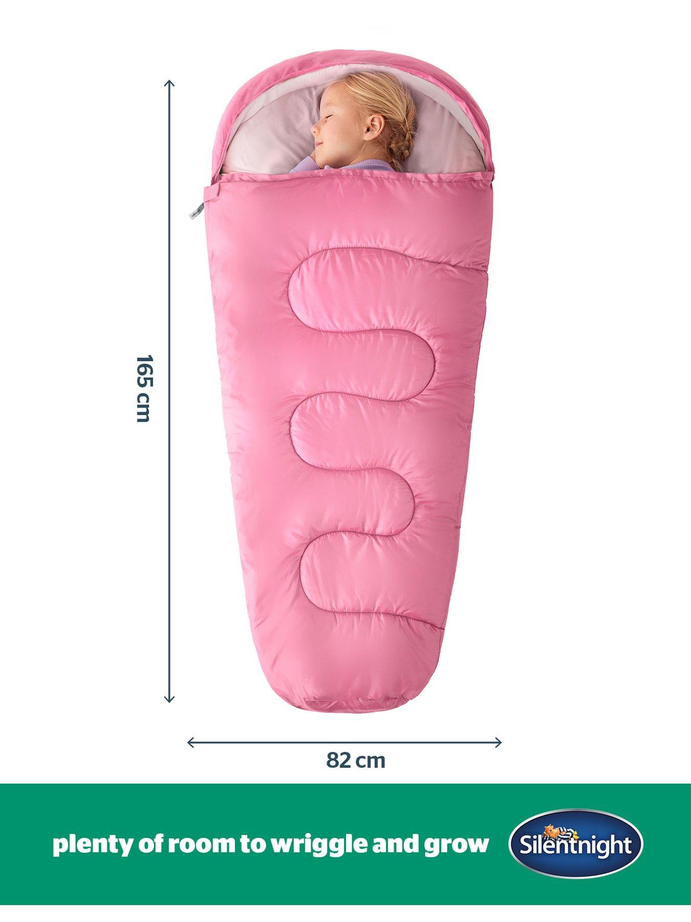 Image 4 of 7 of Silentnight Camping Collection Healthy Growth Kids Sleeping Bag - Pink