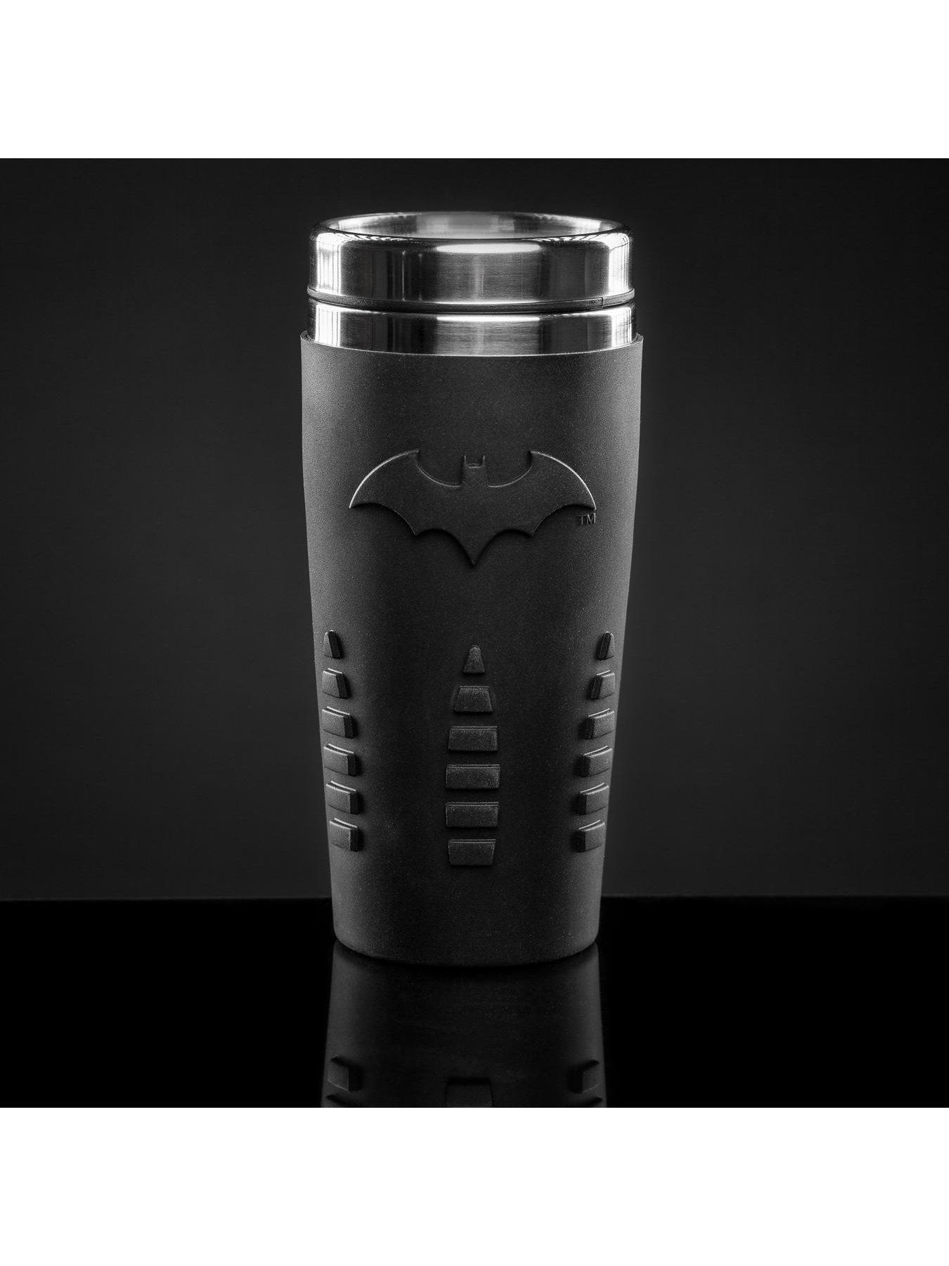 Image 5 of 7 of Batman Silicone Travel Mug - Double Walled With Textured  Logo, Officially Licensed Drinkware