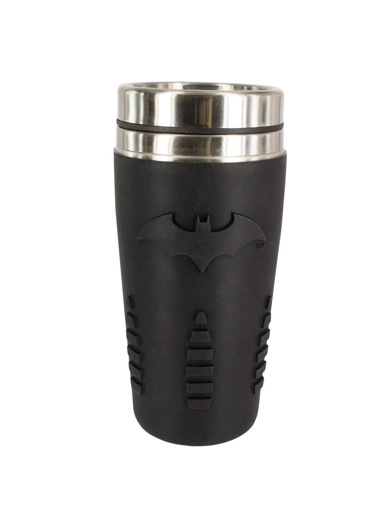 Image 6 of 7 of Batman Silicone Travel Mug - Double Walled With Textured  Logo, Officially Licensed Drinkware