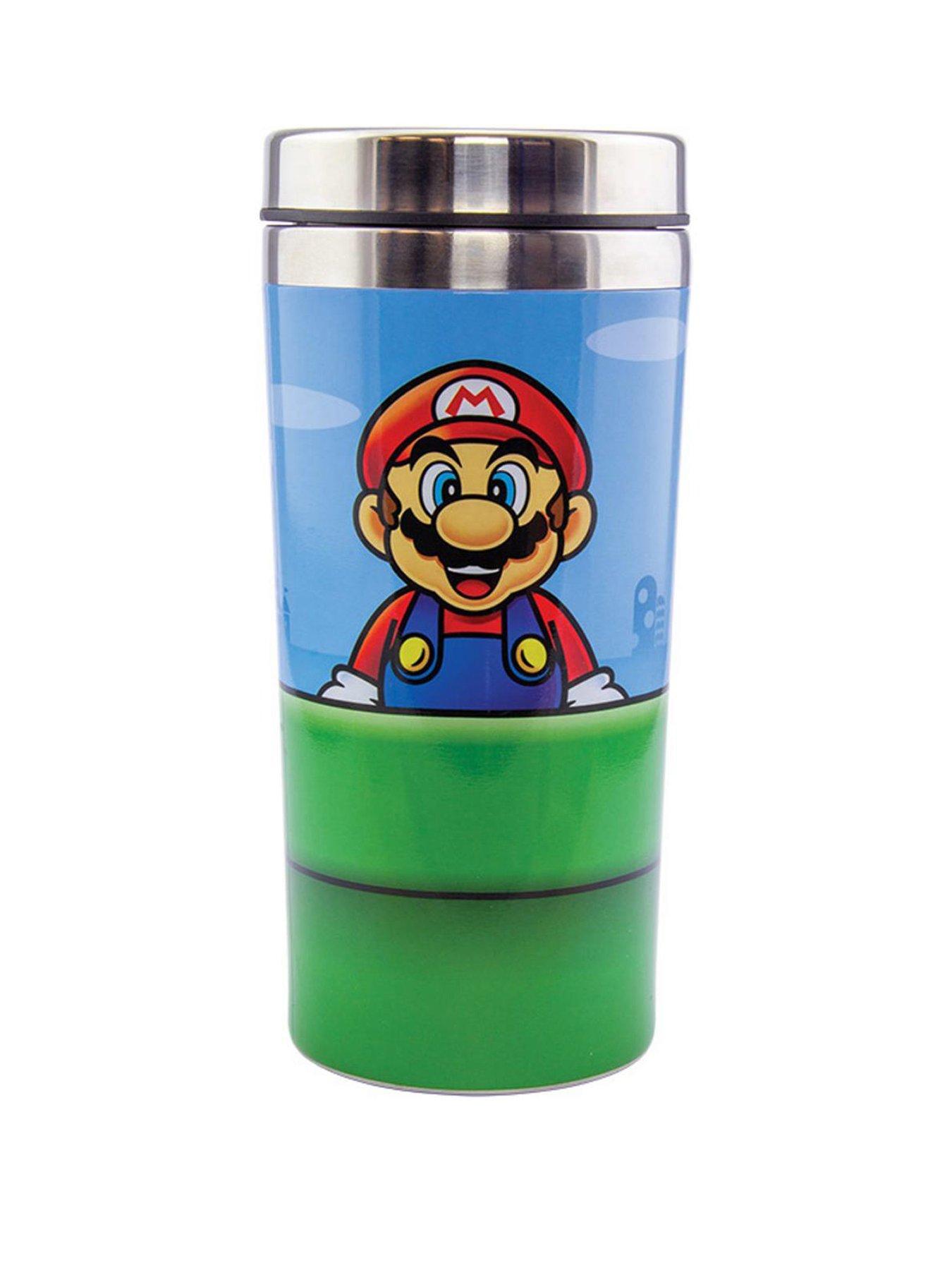 Image 2 of 5 of Super Mario Warp Pipe Stainless Steel Travel Mug, Officially Licensed Nintendo Drinkware With Mario &amp; Luigi