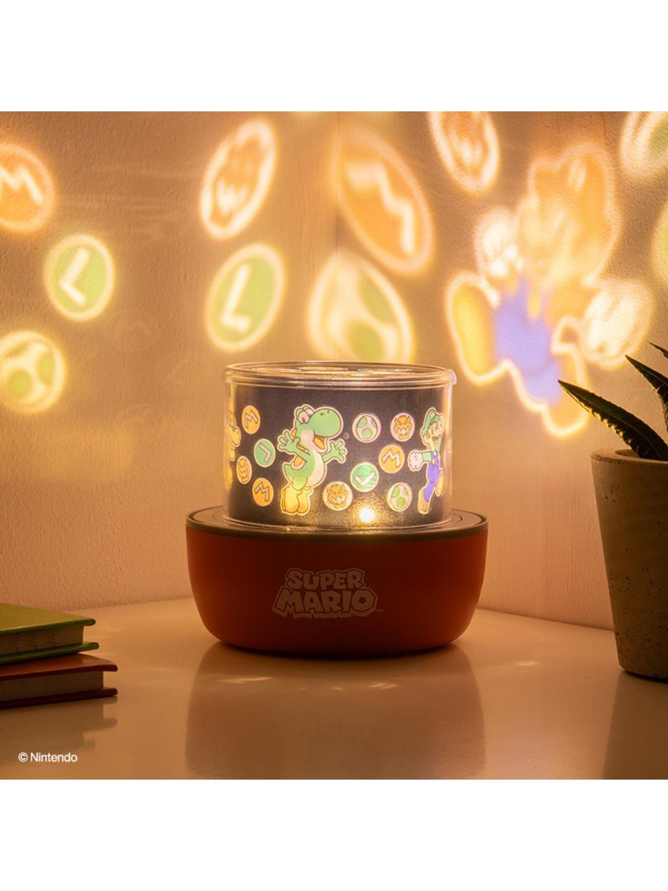 Image 3 of 8 of Super Mario Projection Light - Officially Licensed Nintendo Projector Lamp With Interchangeable Scenes And Mood Lighting, 3 Light Modes