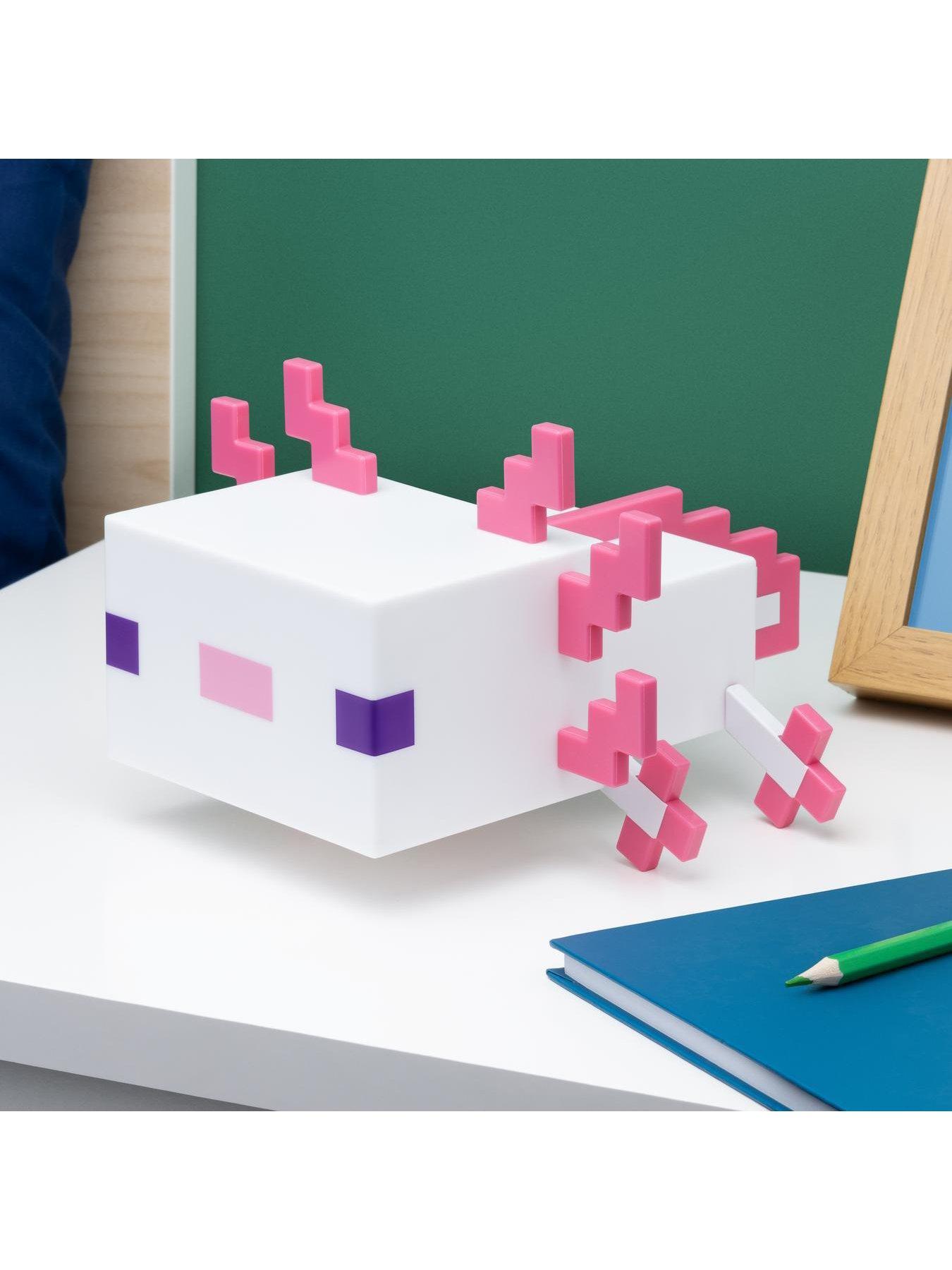 Image 5 of 8 of Minecraft Pink Axolotl Lamp - Officially Licensed Minecraft Night Light. A Soothing Glow With 2 Modes And 5 Colour Phases