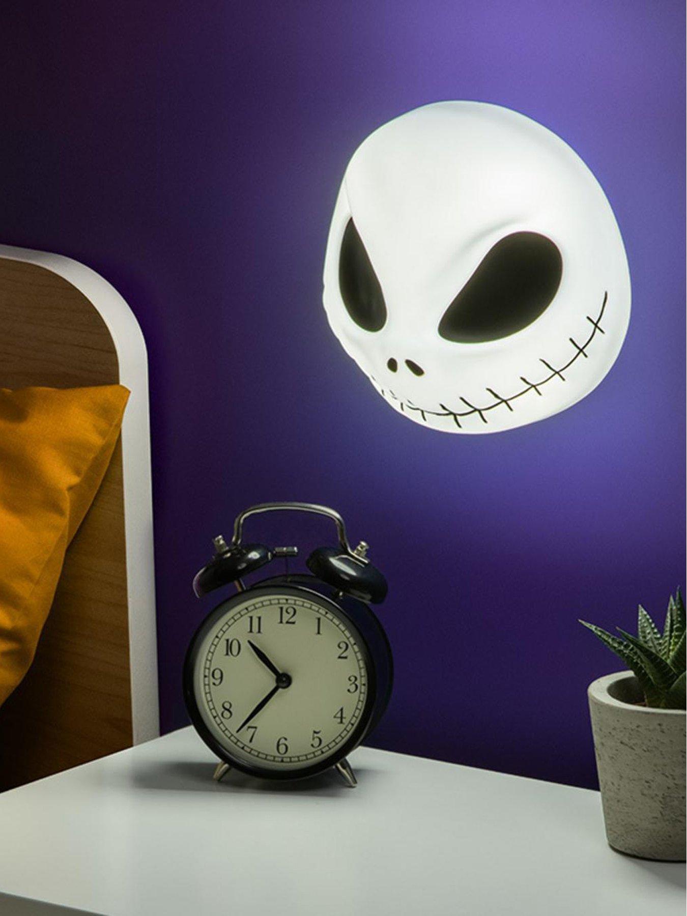 Image 1 of 4 of Disney Jack Skellington Mask Light - Officially Licensed Nightmare Before Christmas Bedroom Light, Wall Mountable Or Freestanding